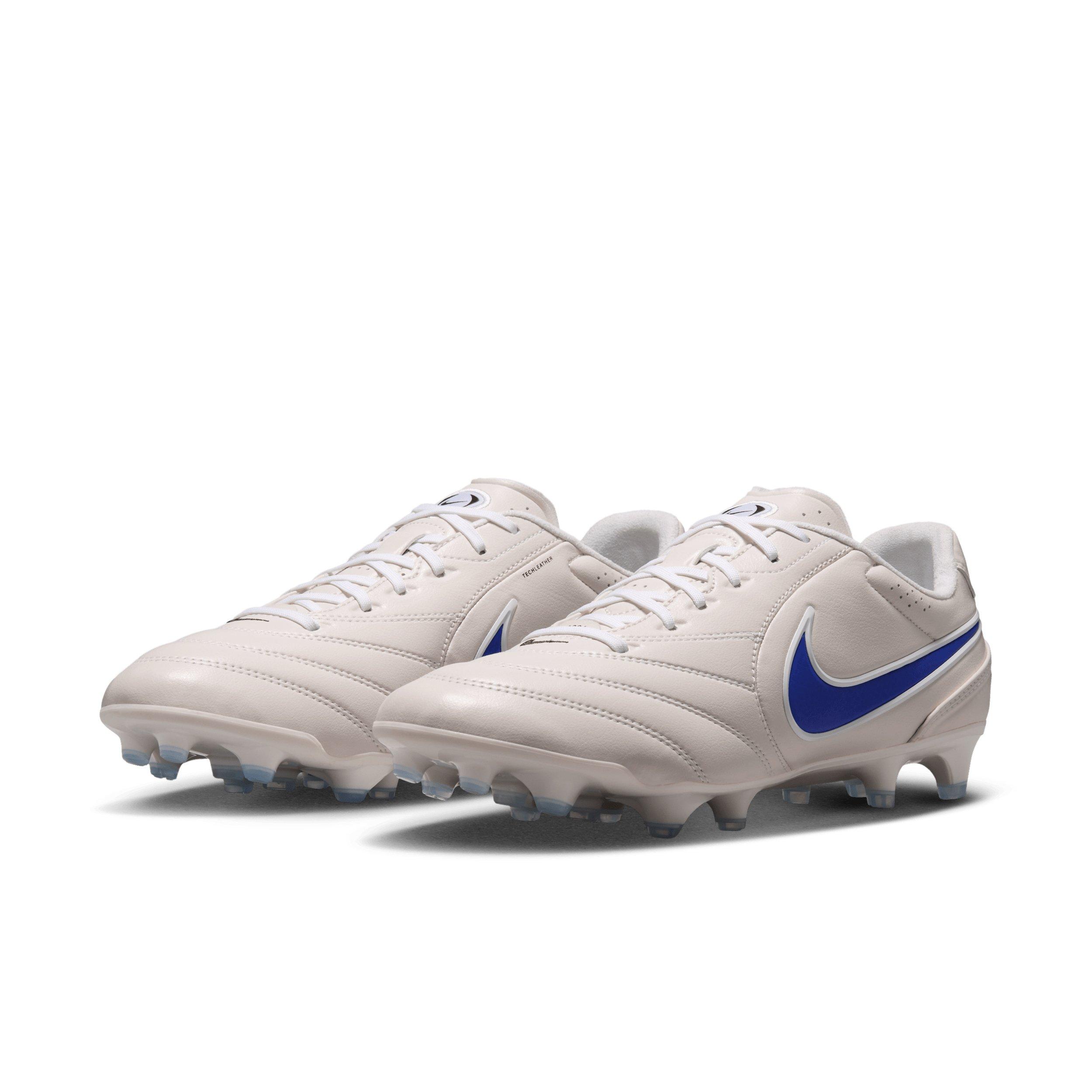 Nike Tiempo Ligera Pro FG "Chalk/White/Racer Blue" Men's Soccer Cleat - CHALK/WHITE/BLUE