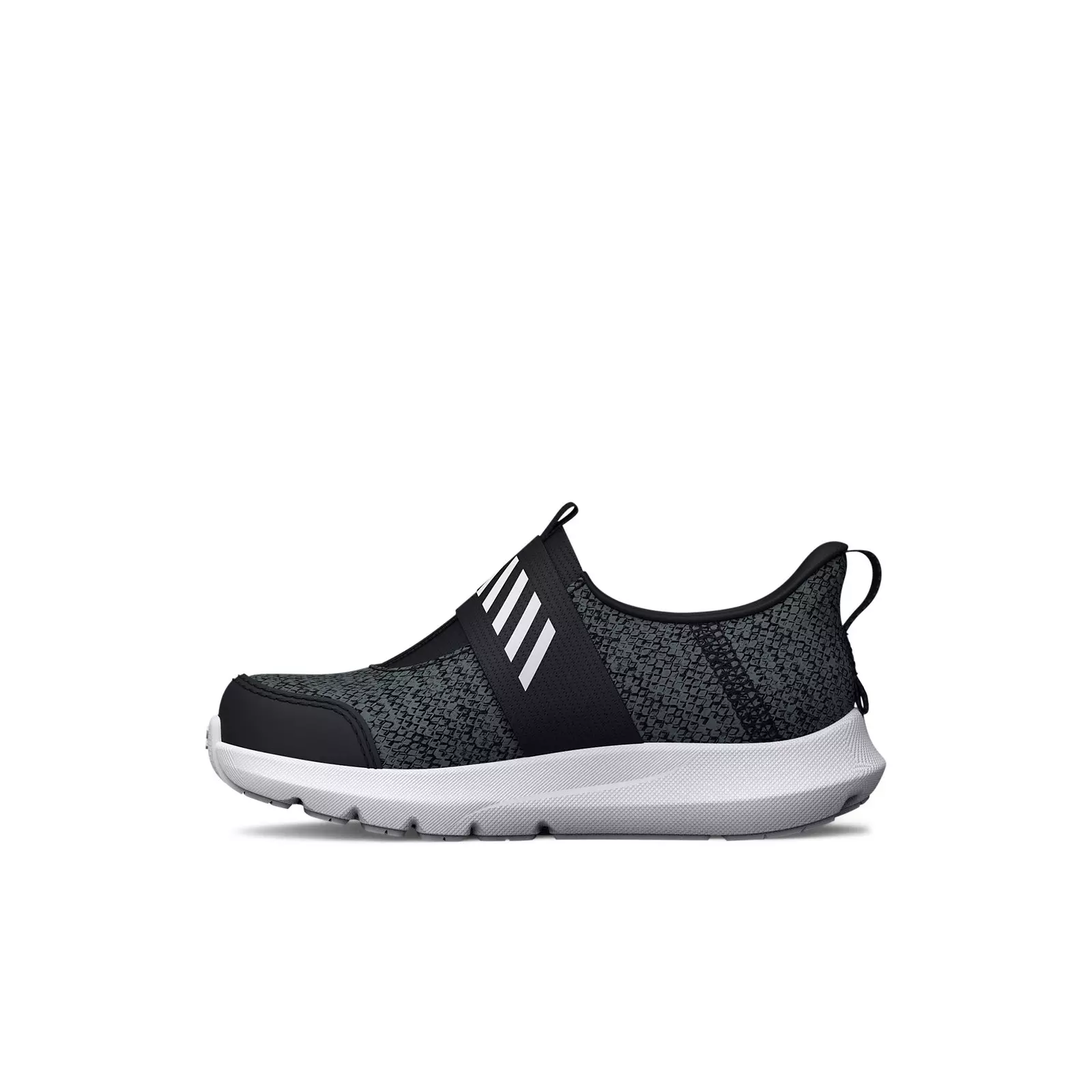 Under Armour Surge 3 Slip "Black/White" Infant Boys' Running Shoe - BLACK/WHITE