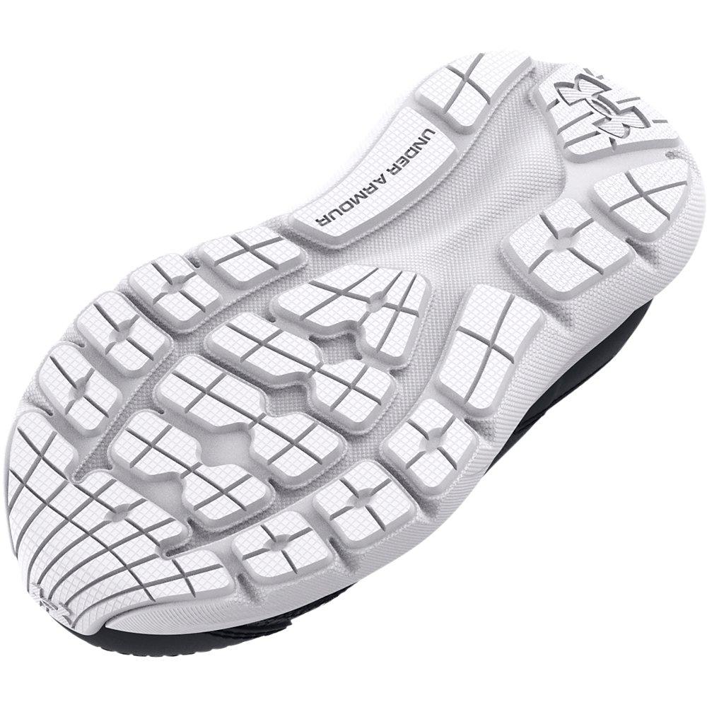Under Armour Surge 3 Slip "Black/White" Infant Boys' Running Shoe - BLACK/WHITE Thumbnail View 4