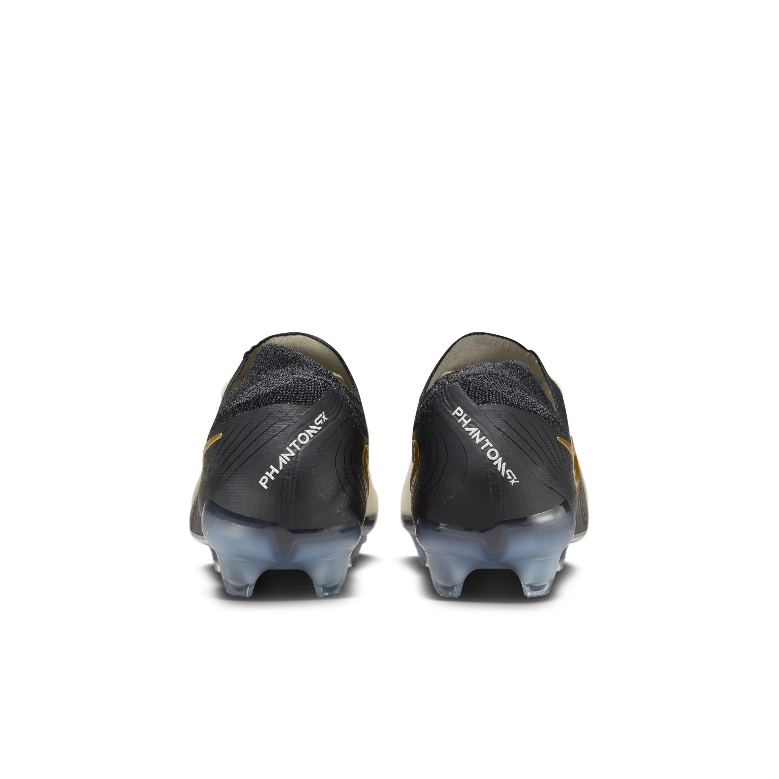 Nike Phantom GX 2 Elite FG Grade School Kids' "White/Metallic Gold Coin/Black" Soccer Cleat