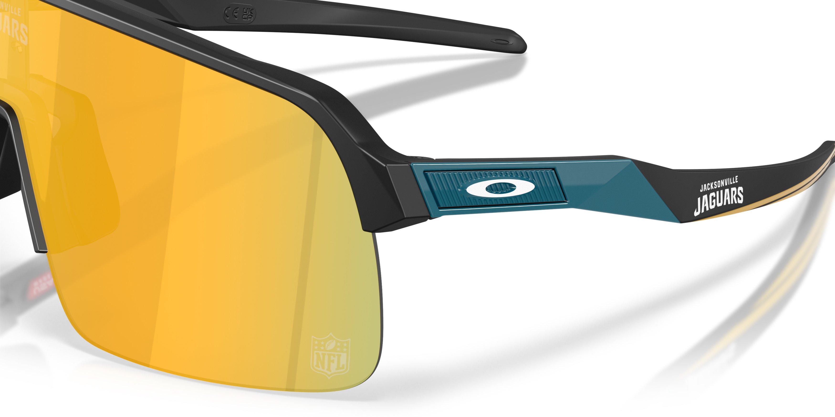 Oakley Jacksonville Jaguars 2025 Sutro Lite Prizm 24K Sunglasses &ndash; Matte Black - BLACK/GOLD Thumbnail View 4