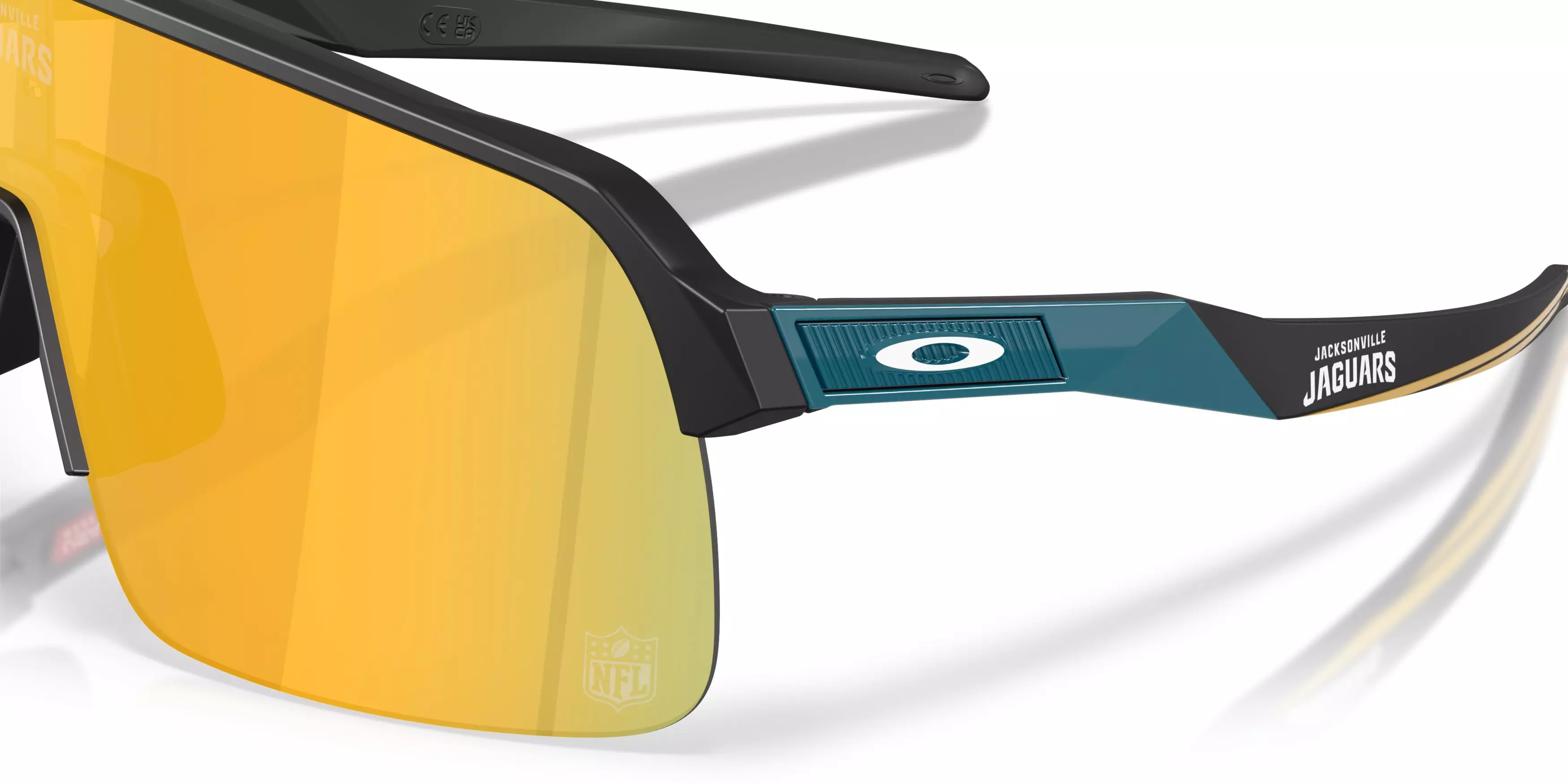 Oakley Jacksonville Jaguars 2025 Sutro Lite Prizm 24K Sunglasses – Matte Black - BLACK/GOLD