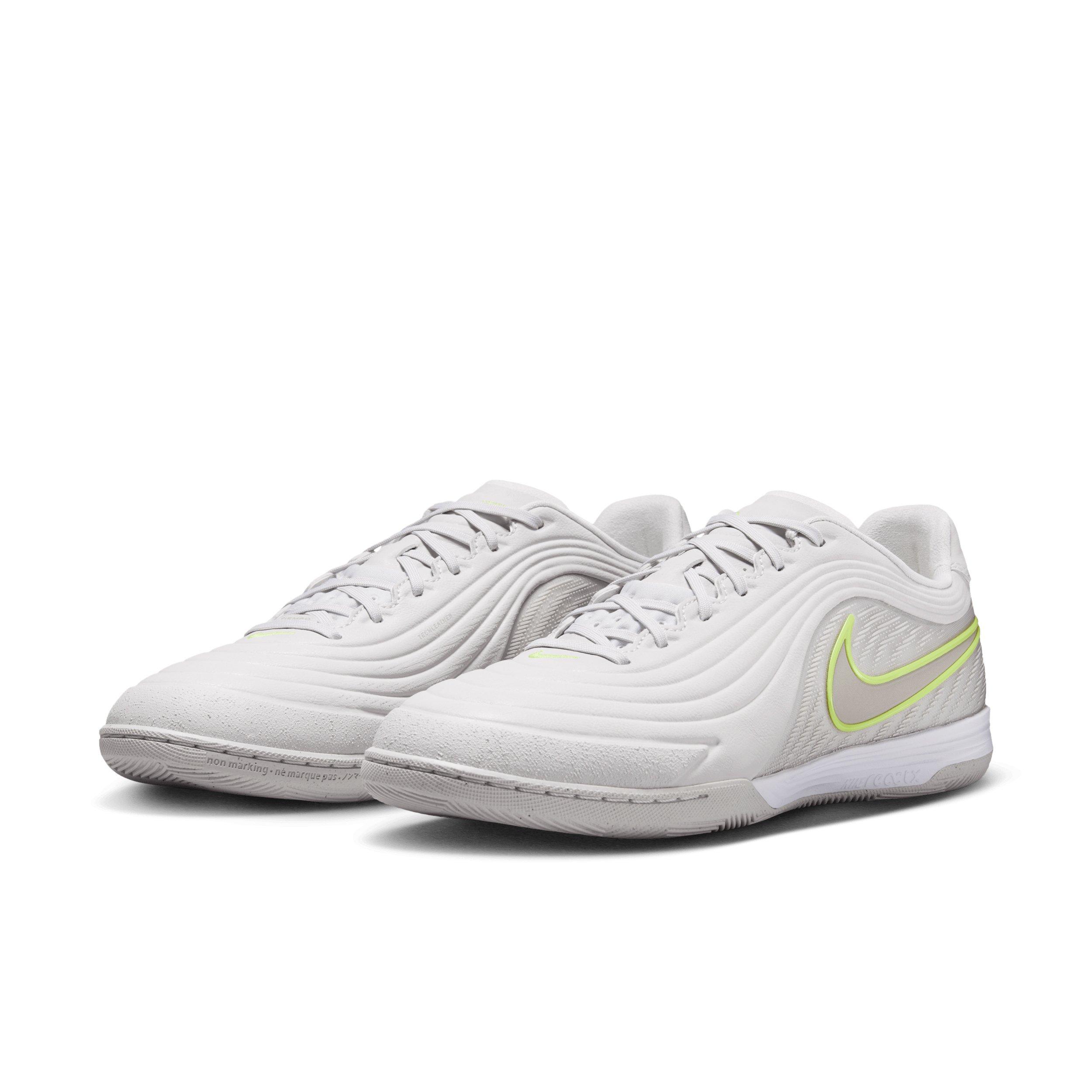 Nike Tiempo Reactgato IC "Vast Grey/Lemon Venom/Moon Particle" Men's Soccer Shoe - GREY/LEMON/MOON Thumbnail View 3