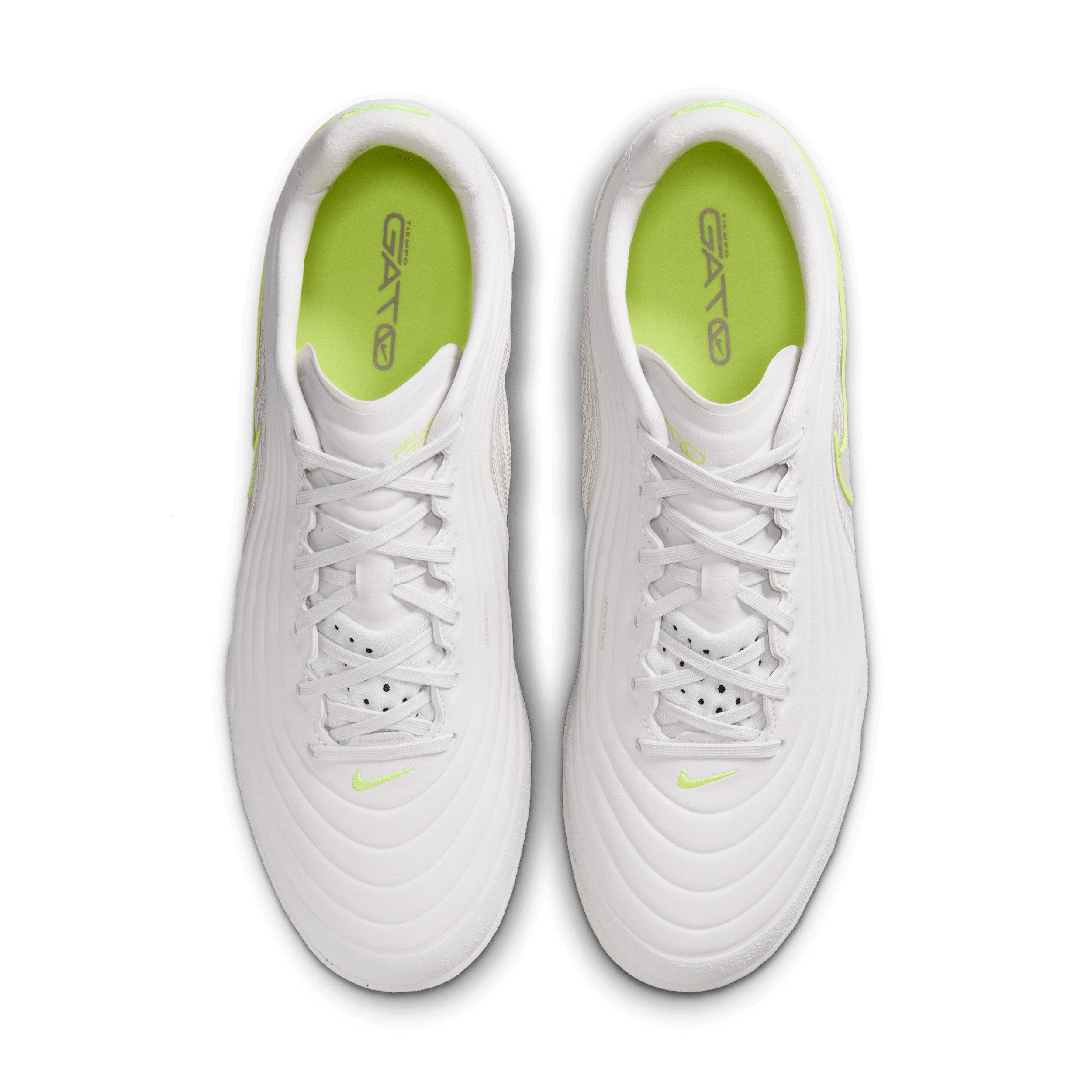 Nike Tiempo Reactgato IC "Vast Grey/Lemon Venom/Moon Particle" Men's Soccer Shoe - GREY/LEMON/MOON Thumbnail View 4