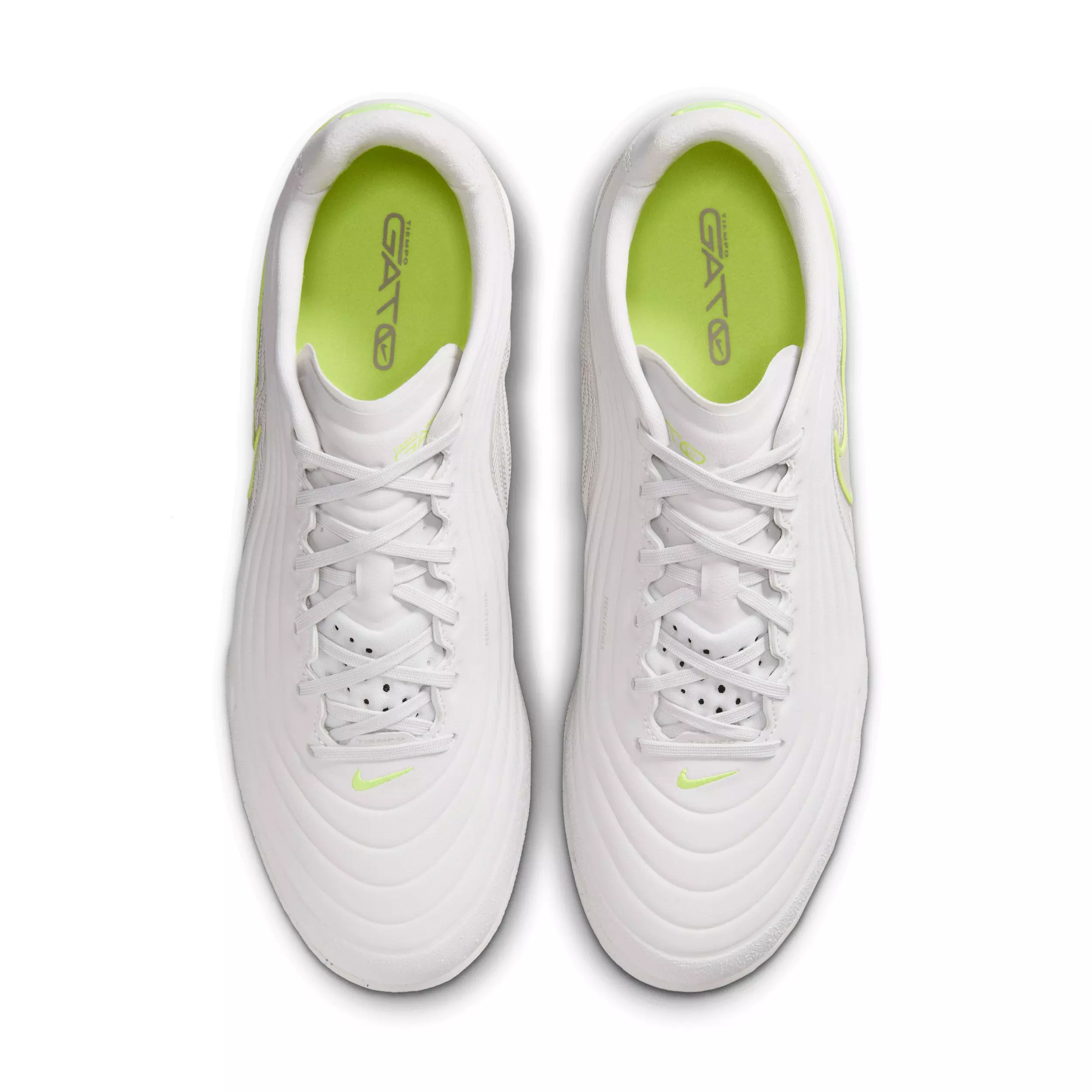 Nike Tiempo Reactgato IC "Vast Grey/Lemon Venom/Moon Particle" Men's Soccer Shoe - GREY/LEMON/MOON