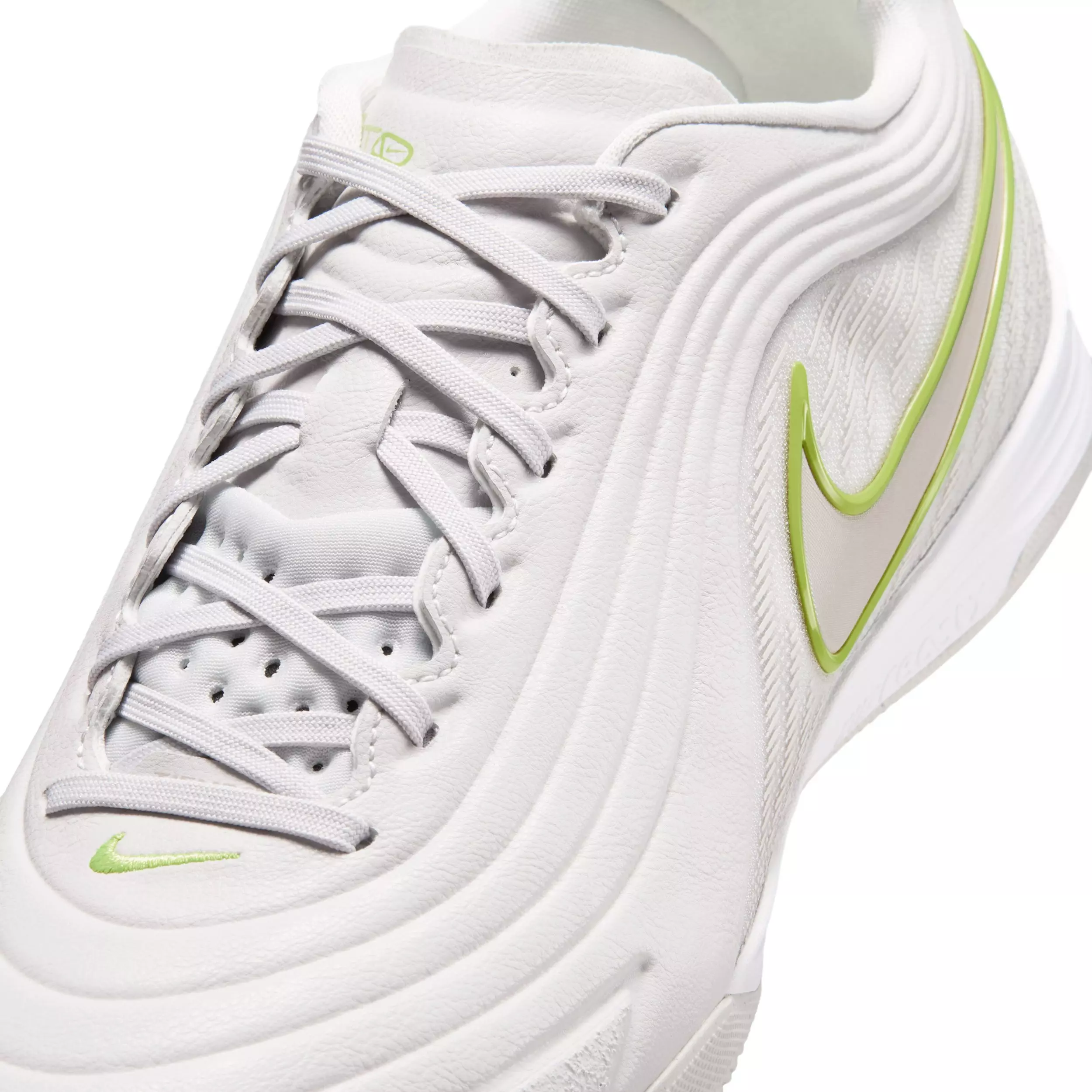 Nike Tiempo Reactgato IC "Vast Grey/Lemon Venom/Moon Particle" Men's Soccer Shoe - GREY/LEMON/MOON