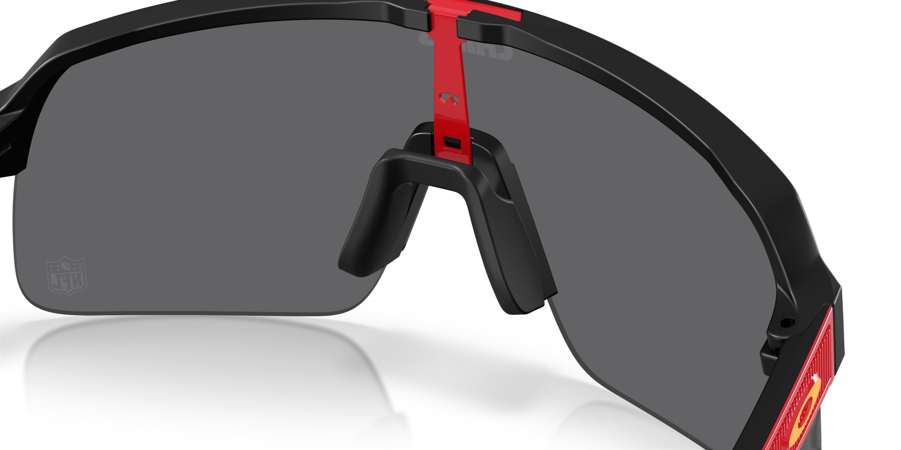 Oakley Kansas City Chiefs 2025 Sutro Lite Prizm Black Sunglasses &ndash; Matte Black - BLACK Thumbnail View 5