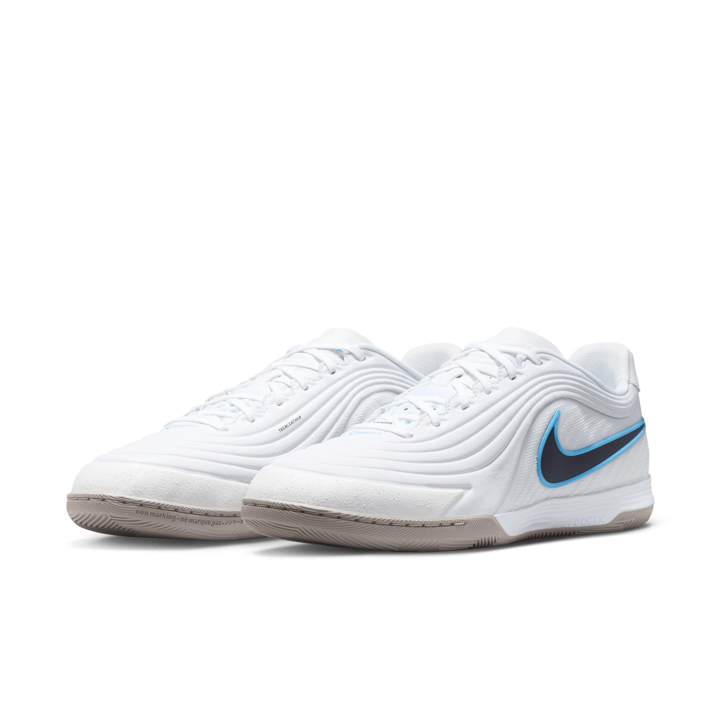 Nike Tiempo Reactgato IC "White/Shimmer" Men's Soccer Shoe - WHITE/SHIMMER Thumbnail View 3