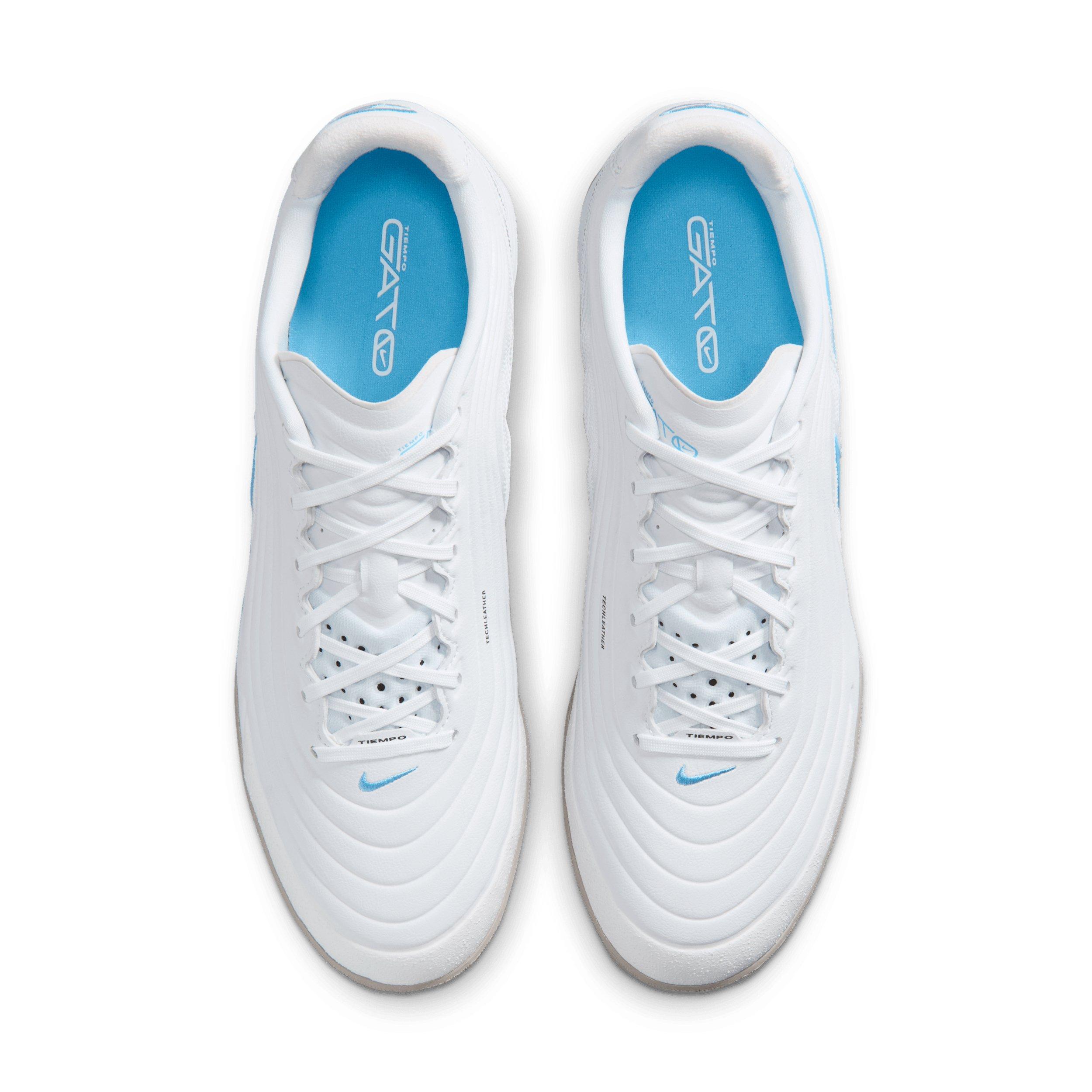 Nike Tiempo Reactgato IC "White/Shimmer" Men's Soccer Shoe - WHITE/SHIMMER Thumbnail View 4