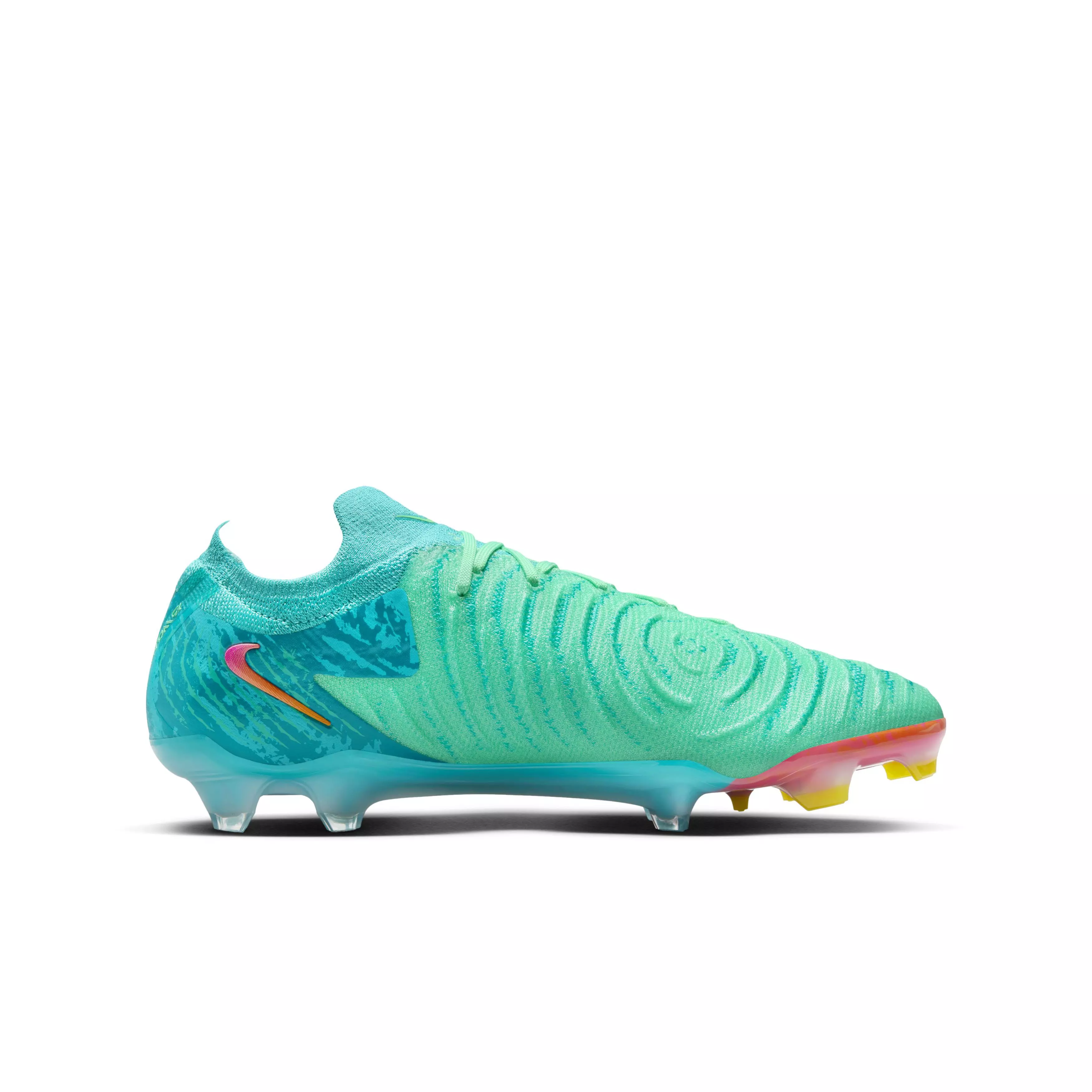 Nike Phantom GX 2 Elite LV8 FG "Green Glow/Black" Grade School Kids' Soccer Cleat - GREEN/BLACK