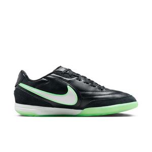 Nike Tiempo Streetgato IC "Black/Black/Illusion Green" Men's Soccer Shoe - BLACK/BLACK/GREEN