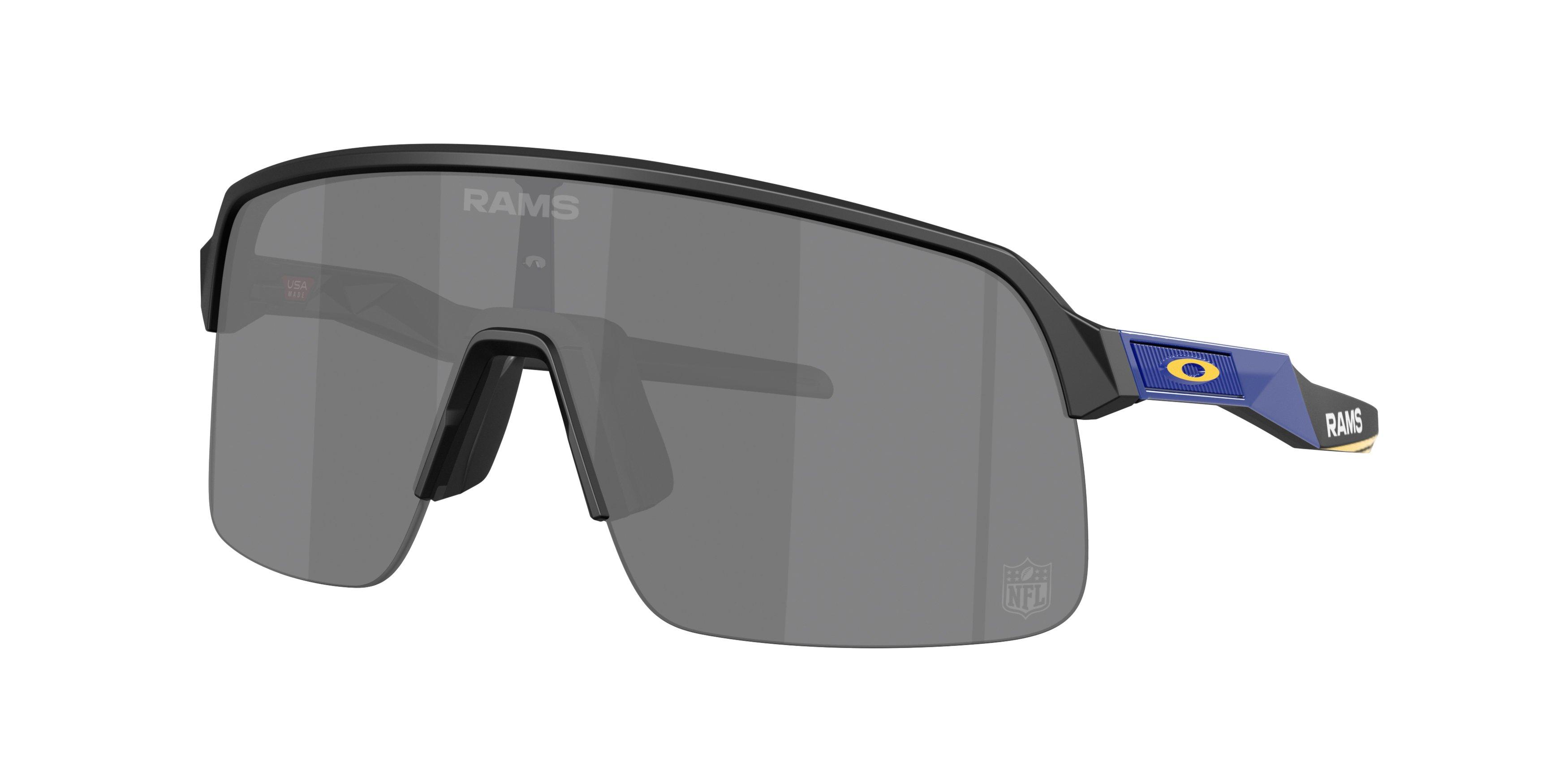 Oakley Los Angeles Rams 2025 Sutro Lite Prizm Black Sunglasses &ndash; Matte Black - BLACK Thumbnail View 1