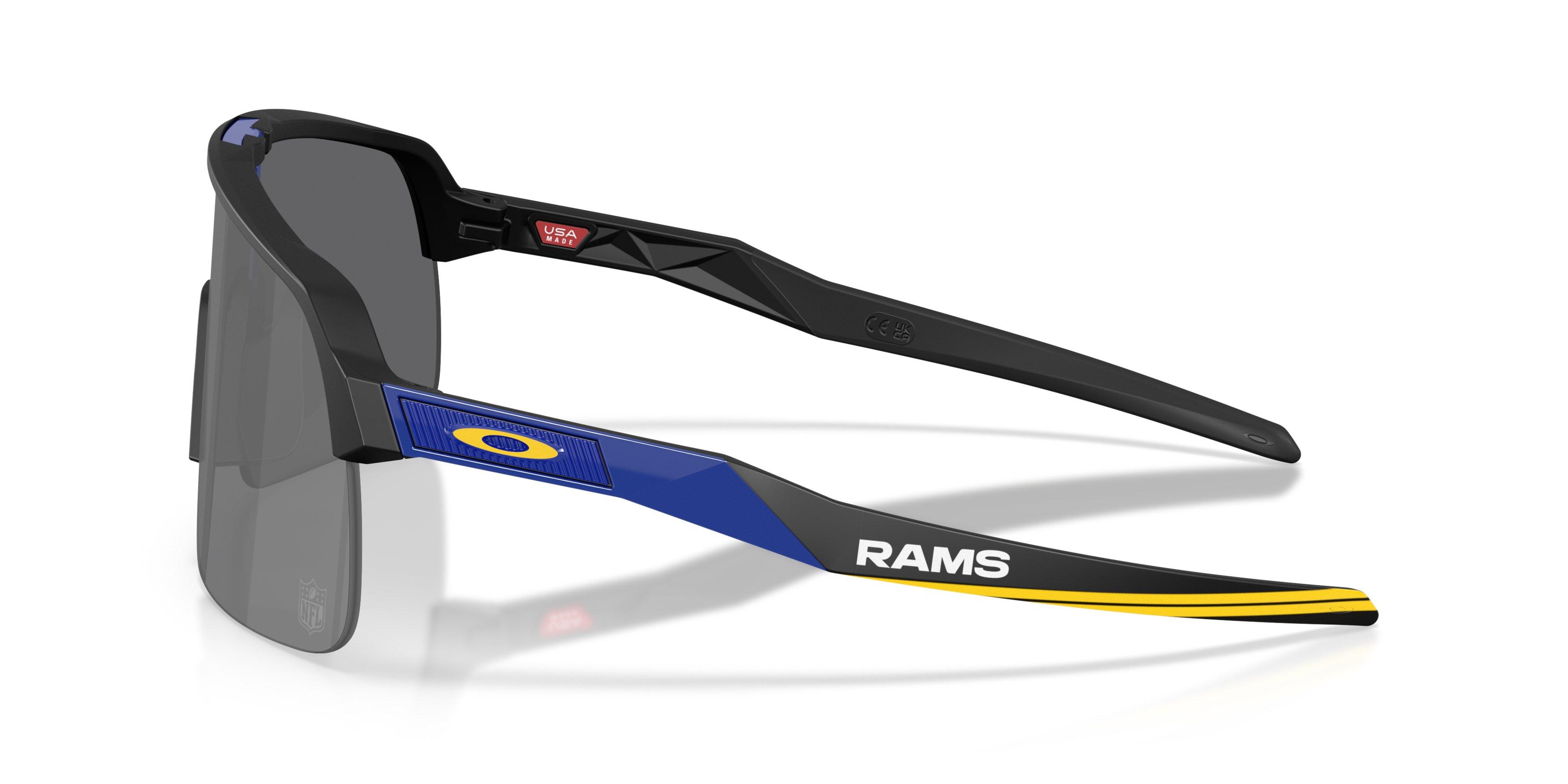 Oakley Los Angeles Rams 2025 Sutro Lite Prizm Black Sunglasses &ndash; Matte Black - BLACK Thumbnail View 6
