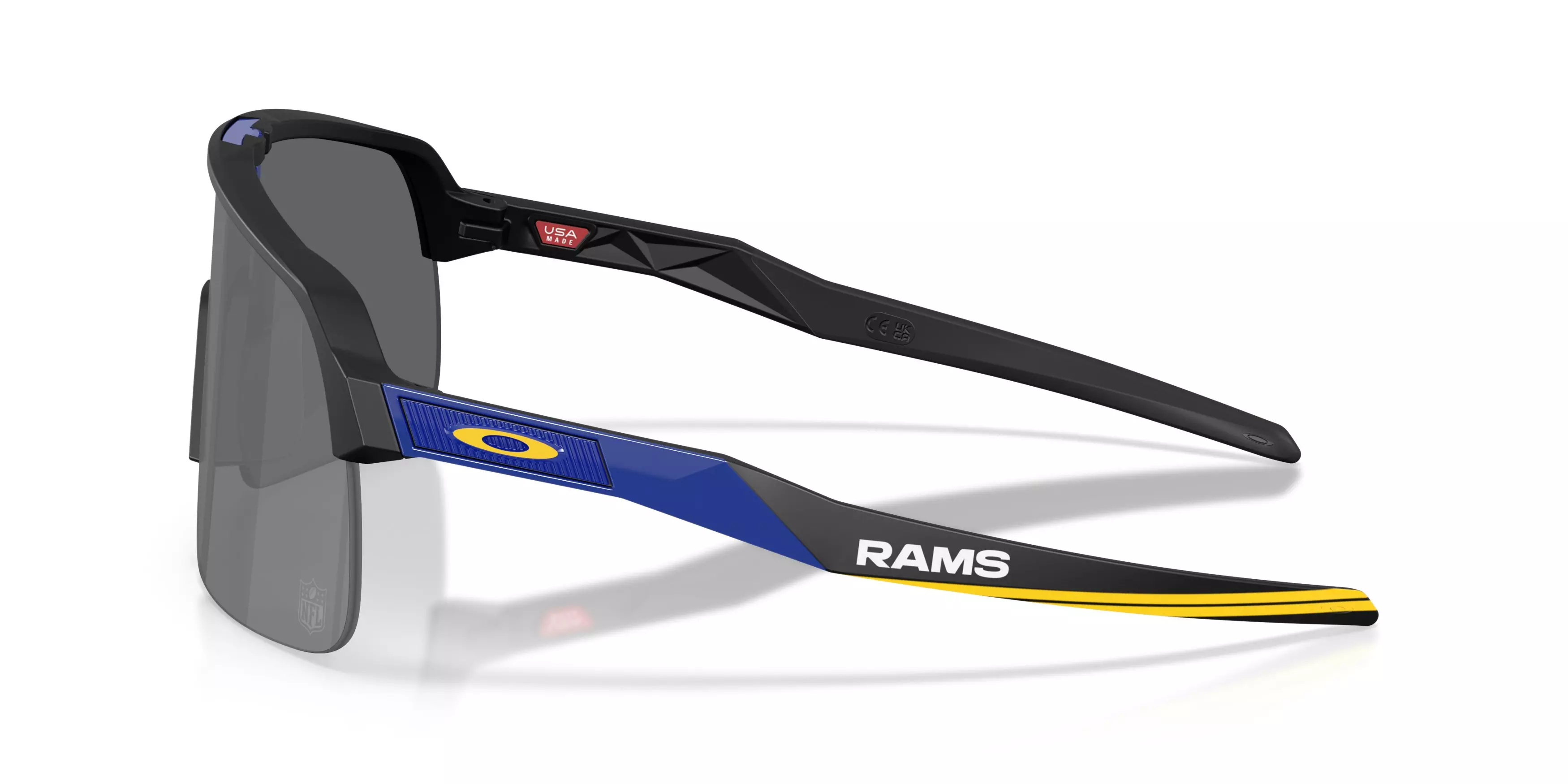 Oakley Los Angeles Rams 2025 Sutro Lite Prizm Black Sunglasses – Matte Black - BLACK