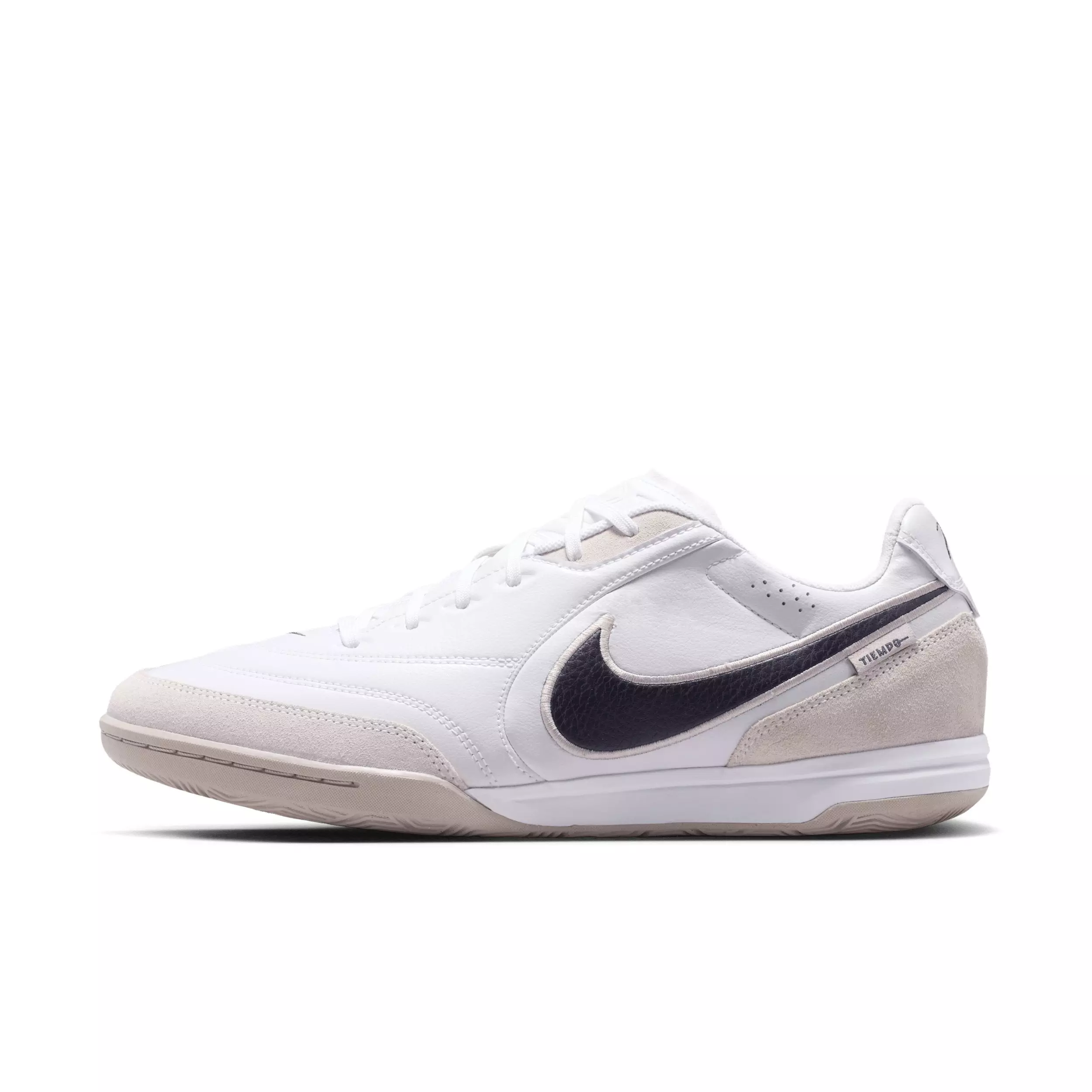 Nike Tiempo Streetgato IC "White/Moon Particle/Gridiron" Men's Soccer Shoe - WHITE/MOON/GRIDIRON