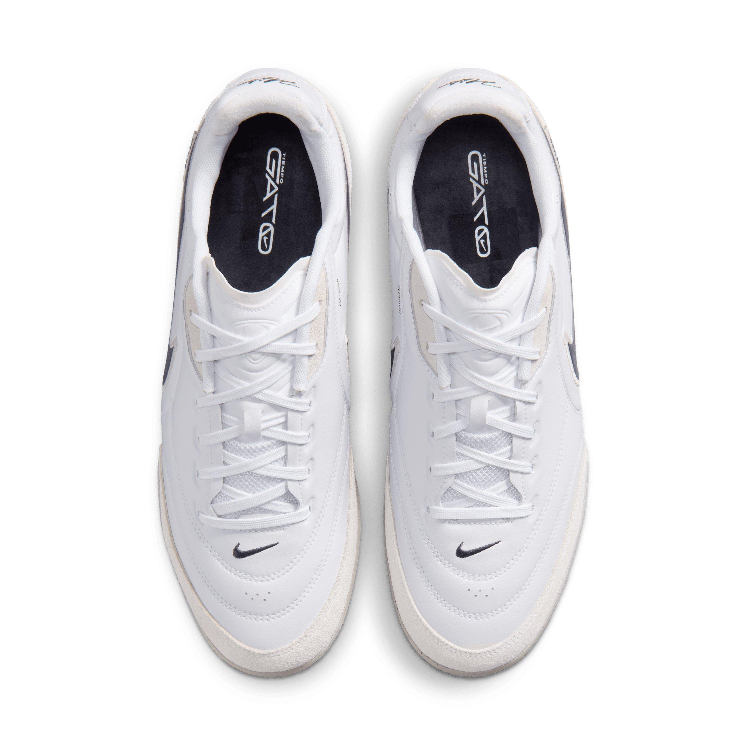 Nike Tiempo Streetgato IC "White/Moon Particle/Gridiron" Men's Soccer Shoe - WHITE/MOON/GRIDIRON