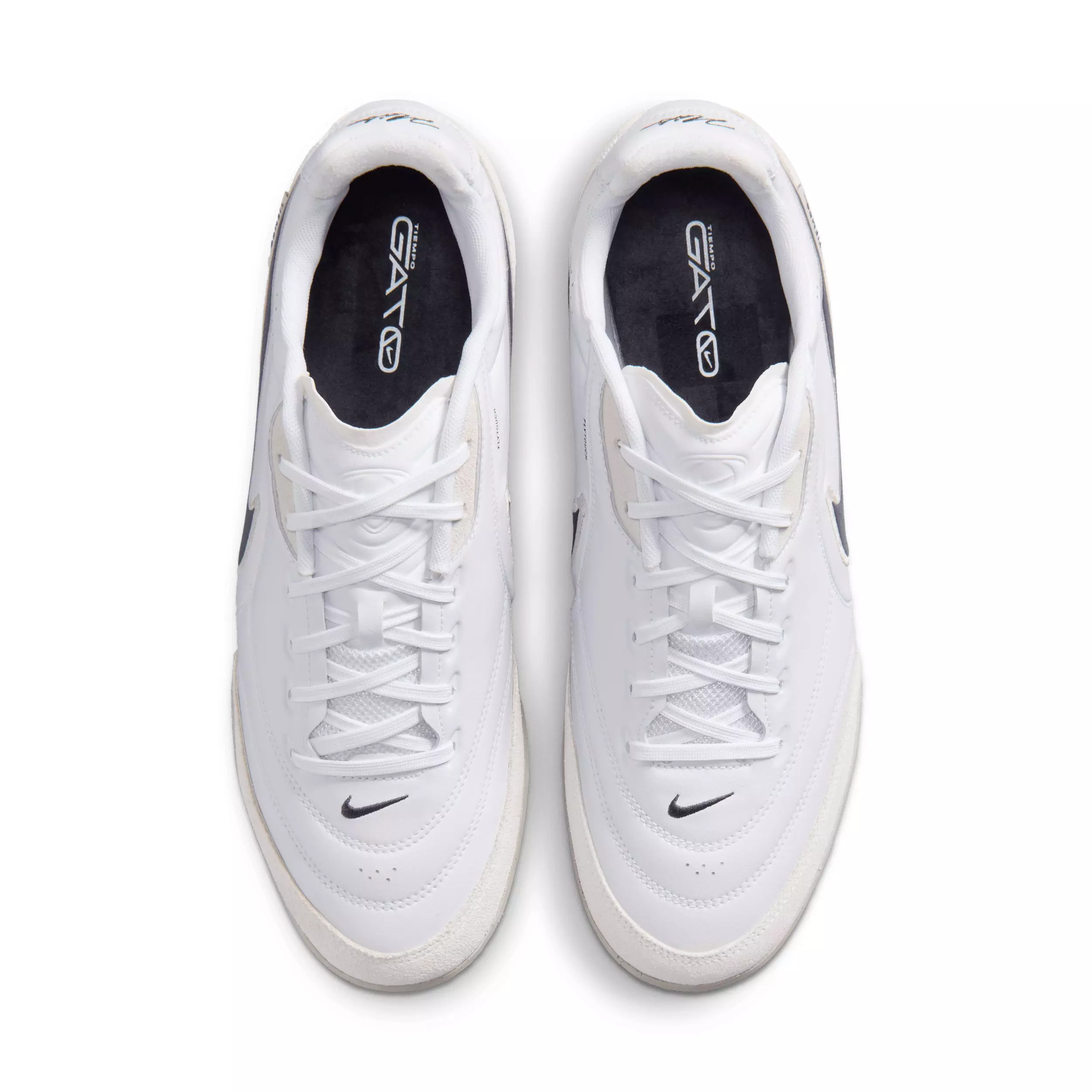 Nike Tiempo Streetgato IC "White/Moon Particle/Gridiron" Men's Soccer Shoe - WHITE/MOON/GRIDIRON