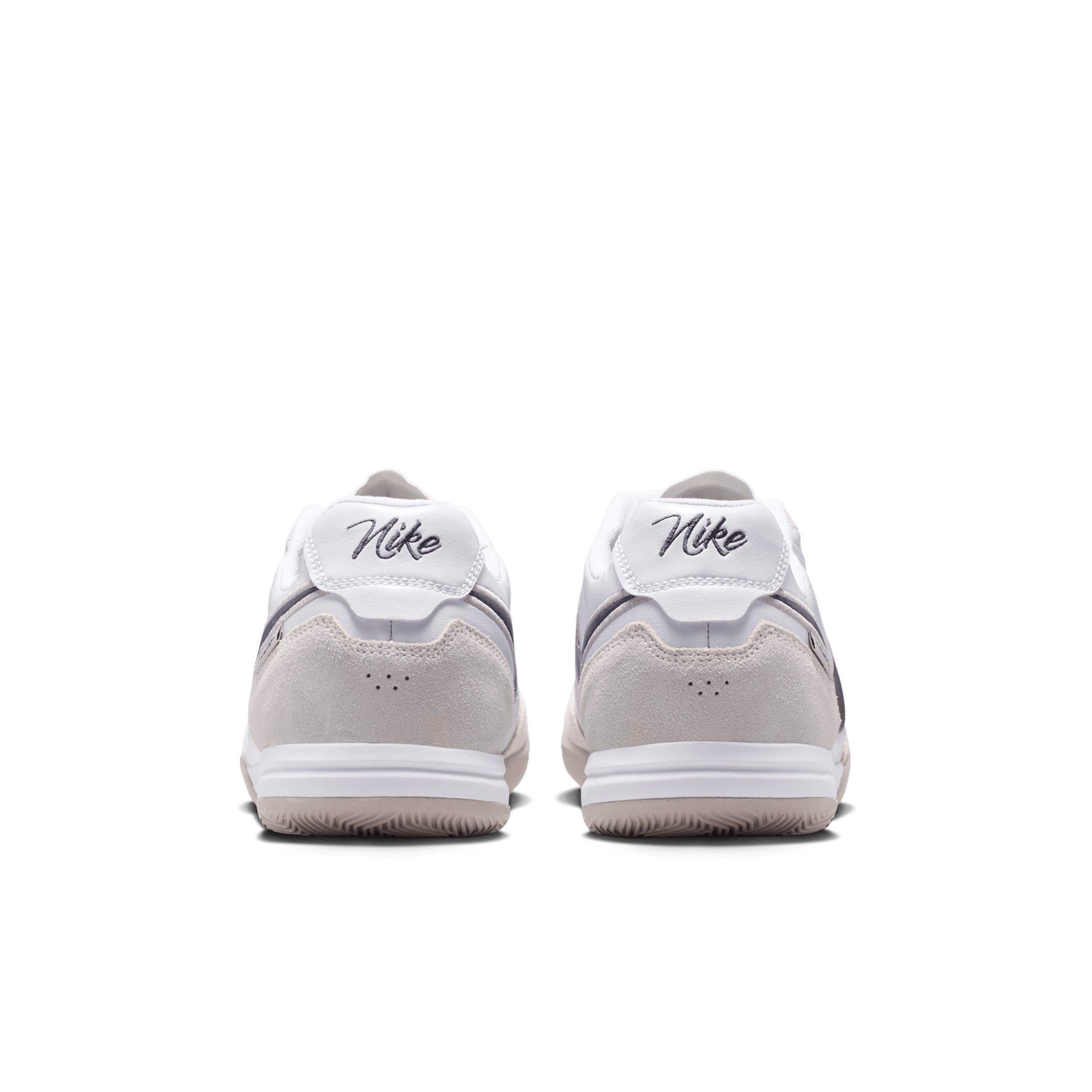 Nike Tiempo Streetgato IC "White/Moon Particle/Gridiron" Men's Soccer Shoe - WHITE/MOON/GRIDIRON