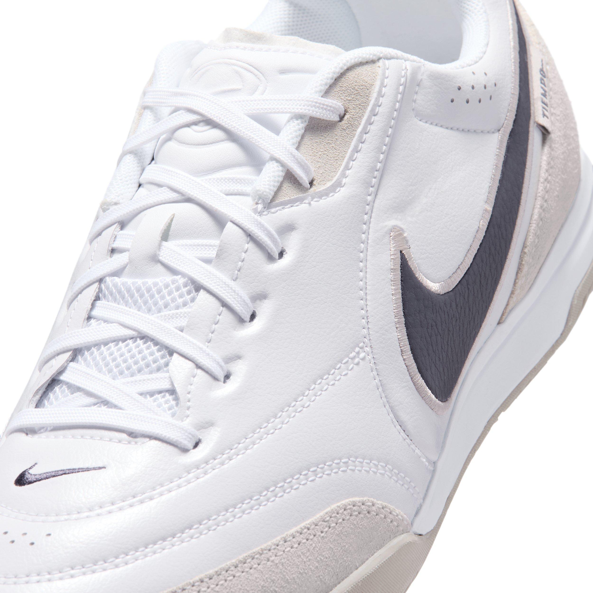 Nike Tiempo Streetgato IC "White/Moon Particle/Gridiron" Men's Soccer Shoe - WHITE/MOON/GRIDIRON