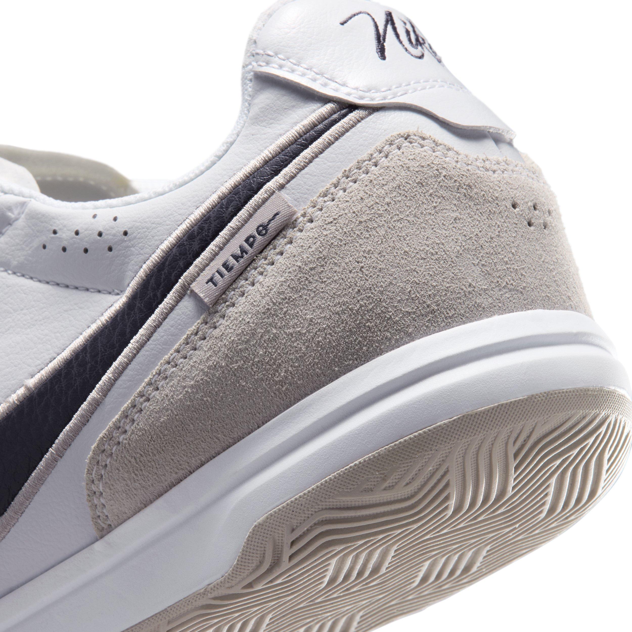 Nike Tiempo Streetgato IC "White/Moon Particle/Gridiron" Men's Soccer Shoe - WHITE/MOON/GRIDIRON