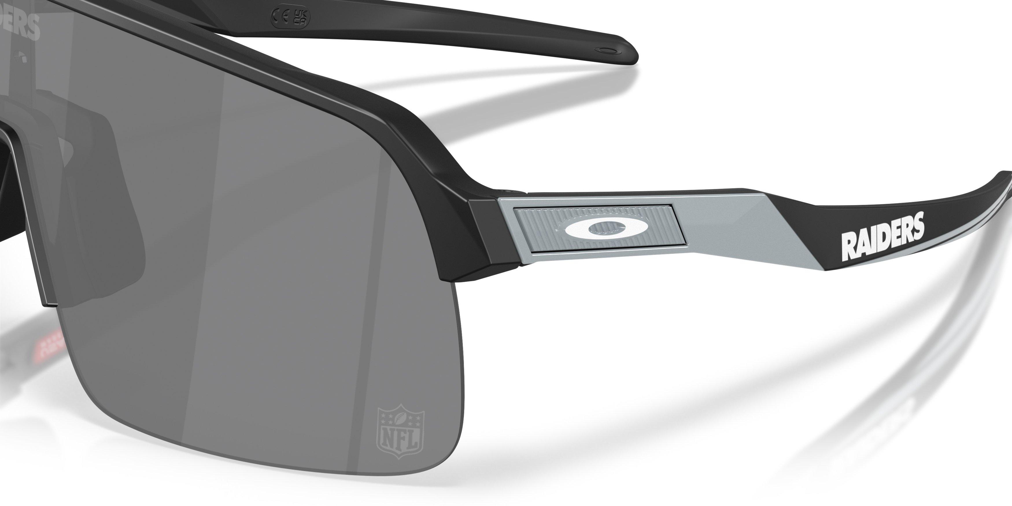 Oakley Las Vegas Raiders Sutro Lite Prizm Black Sunglasses &ndash; Matte Black - BLACK Thumbnail View 4