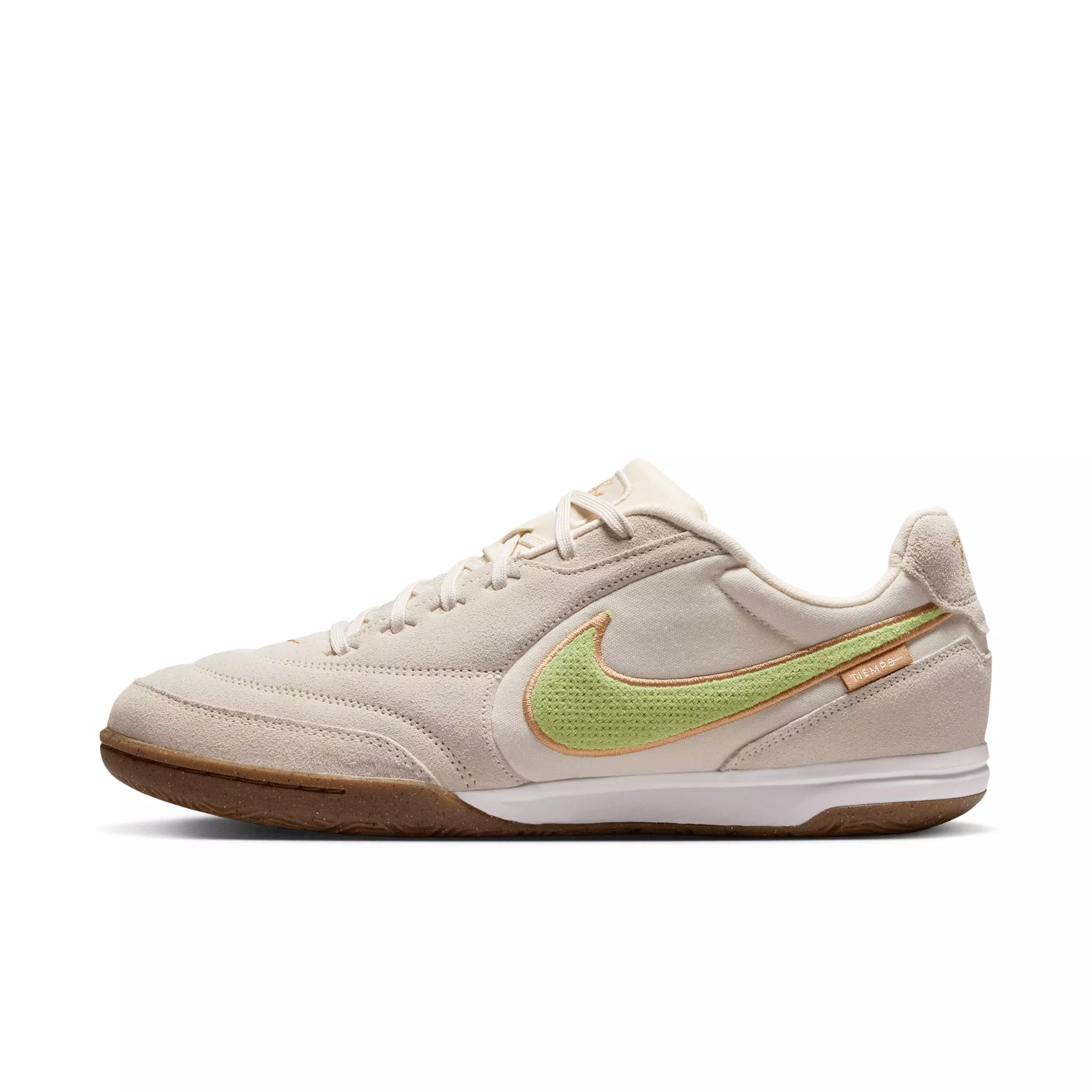 Nike Tiempo Streetgato PRM IC "Chalk/Moon Particle/Lemon Venom" Men's Soccer Shoe - CHALK/MOON/LEMON