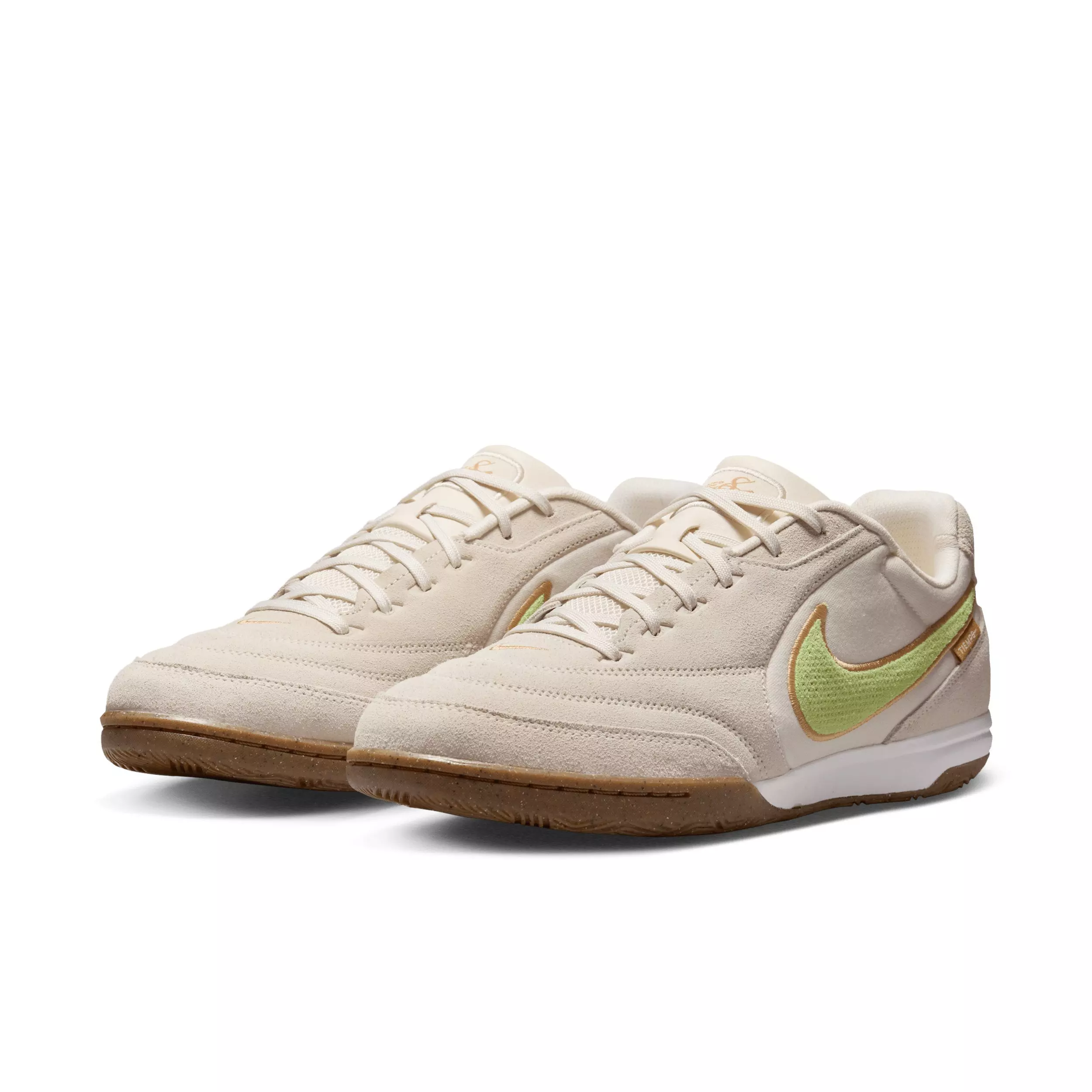 Nike Tiempo Streetgato PRM IC "Chalk/Moon Particle/Lemon Venom" Men's Soccer Shoe - CHALK/MOON/LEMON