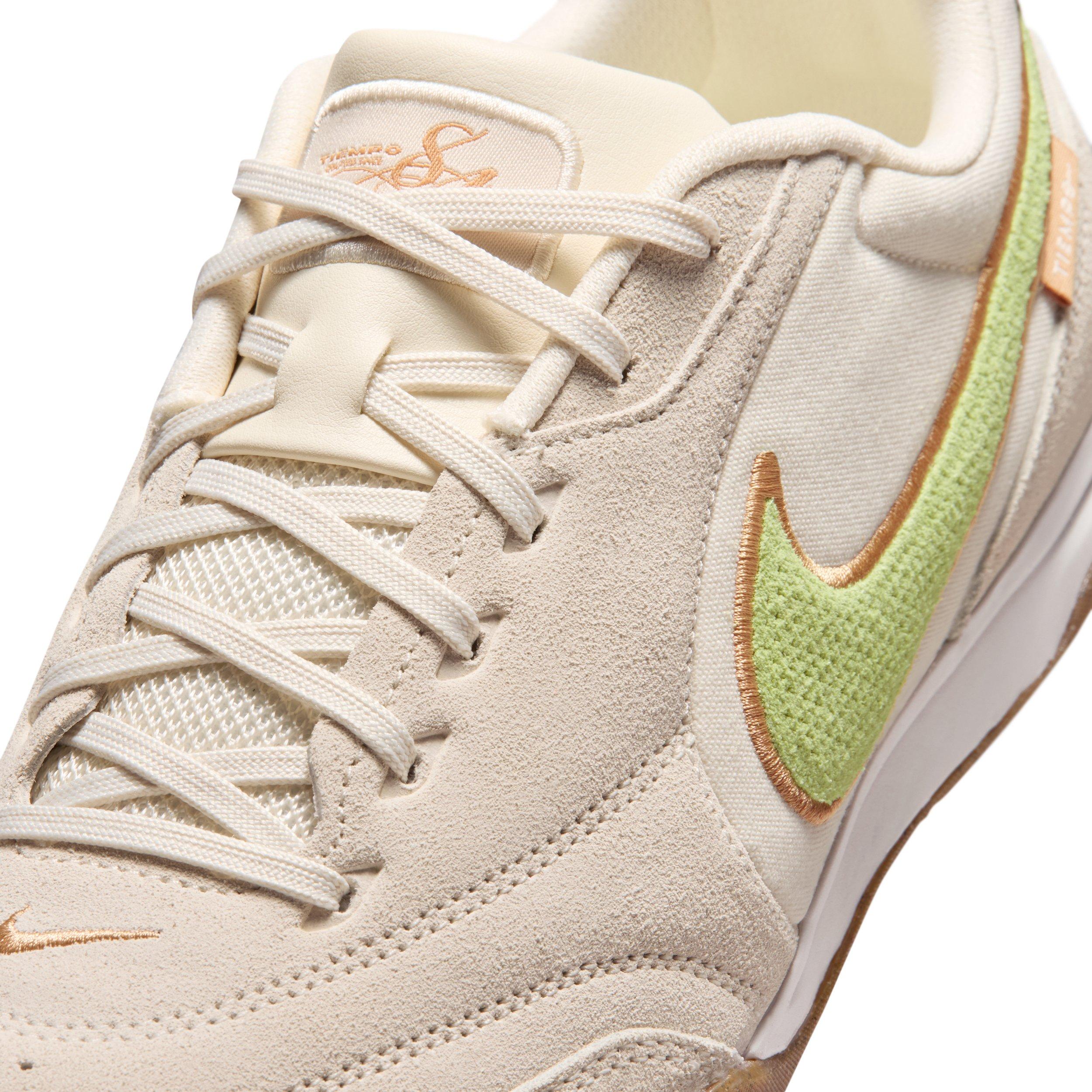 Nike Tiempo Streetgato PRM IC "Chalk/Moon Particle/Lemon Venom" Men's Soccer Shoe - CHALK/MOON/LEMON Thumbnail View 7
