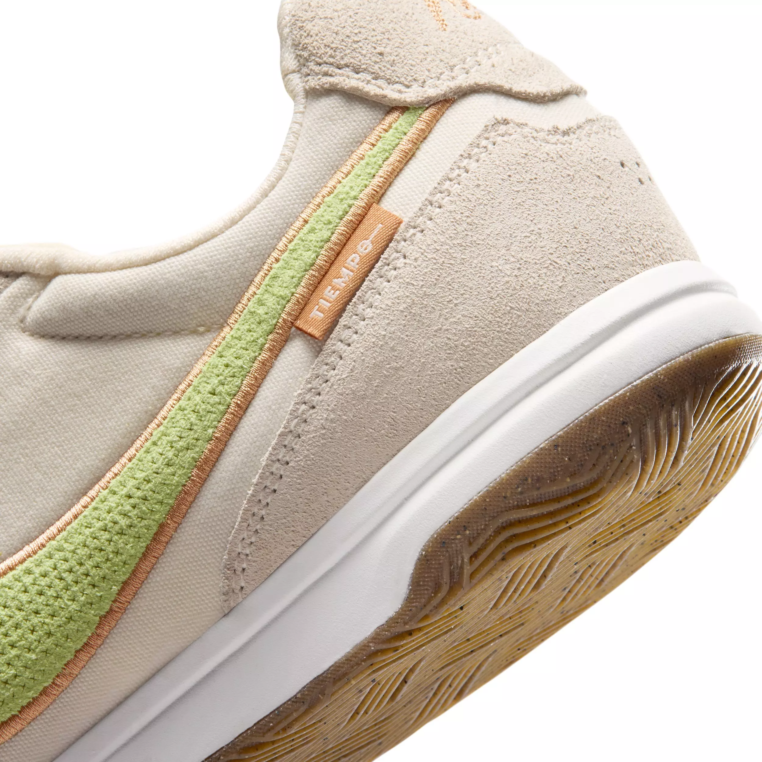 Nike Tiempo Streetgato PRM IC "Chalk/Moon Particle/Lemon Venom" Men's Soccer Shoe - CHALK/MOON/LEMON