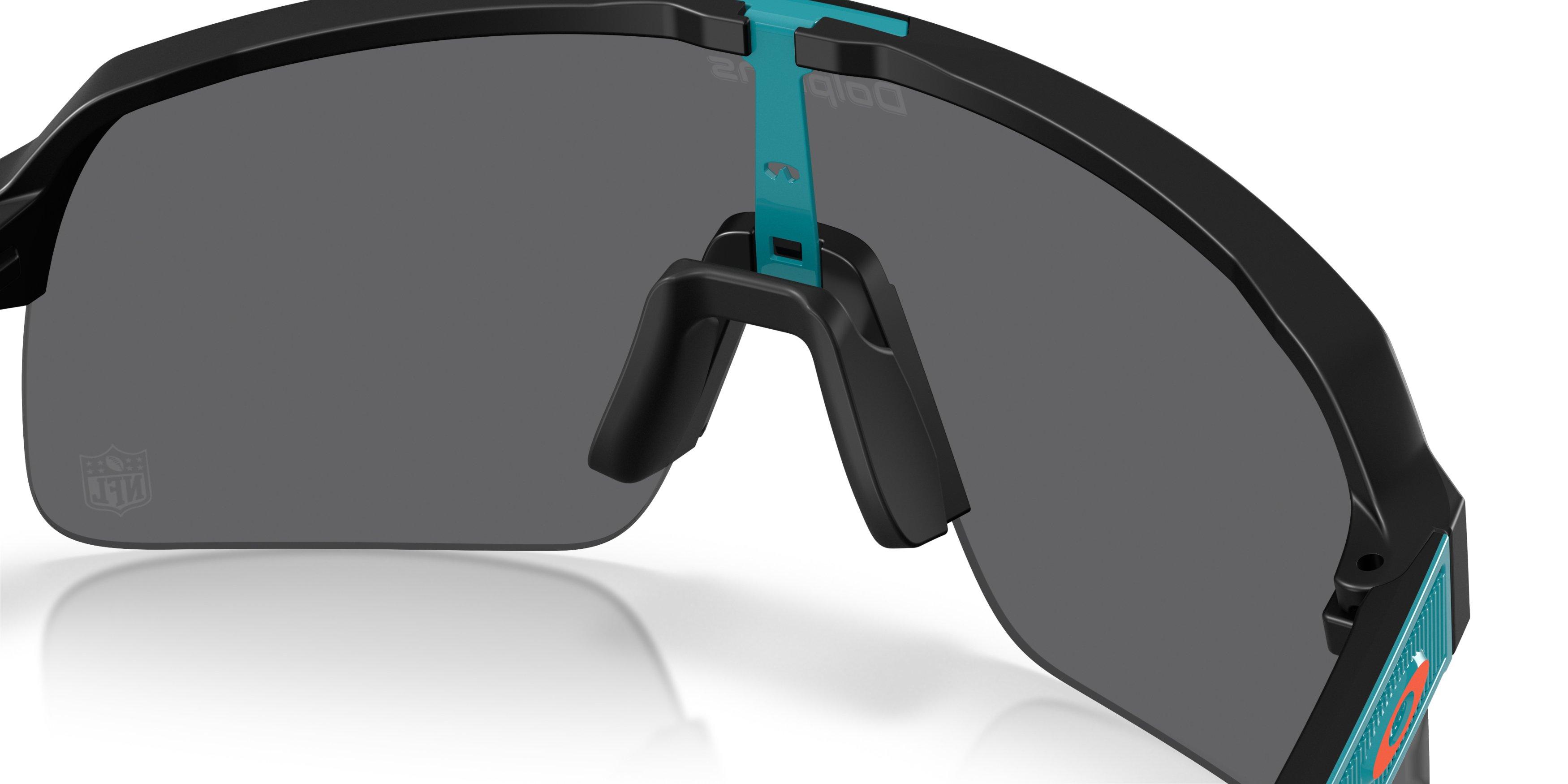 Oakley Miami Dolphins 2025 Sutro Lite Prizm Black Sunglasses &ndash; Matte Black - BLACK Thumbnail View 5