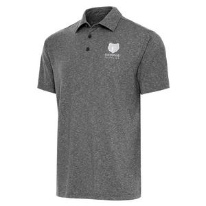 Antigua Men's Memphis Grizzlies Par 3 Polo-Dark Grey