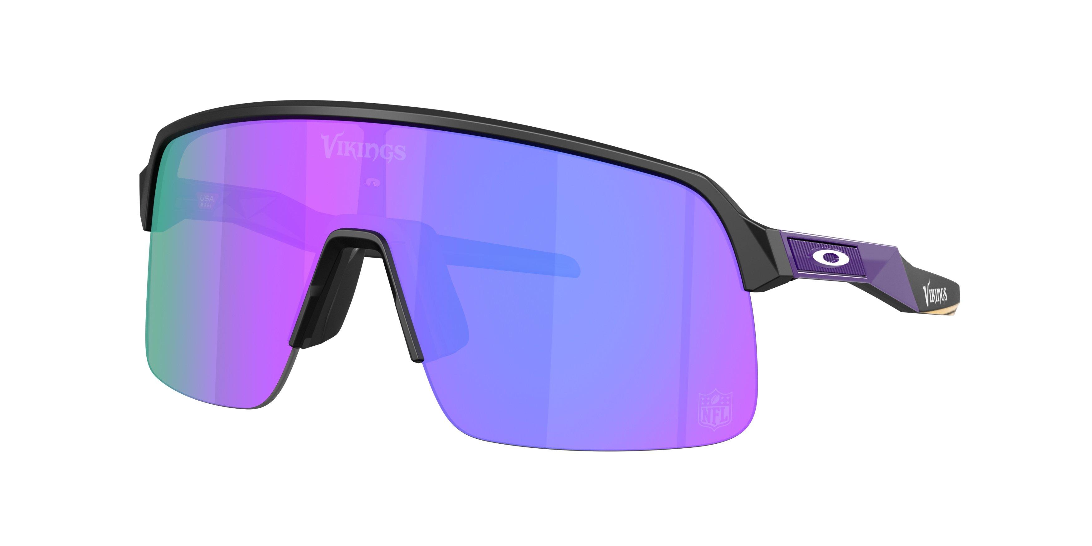 Oakley Minnesota Vikings 2025 Sutro Lite Prizm Violet Sunglasses &ndash; Matte Black - BLACK/PURPLE Thumbnail View 1
