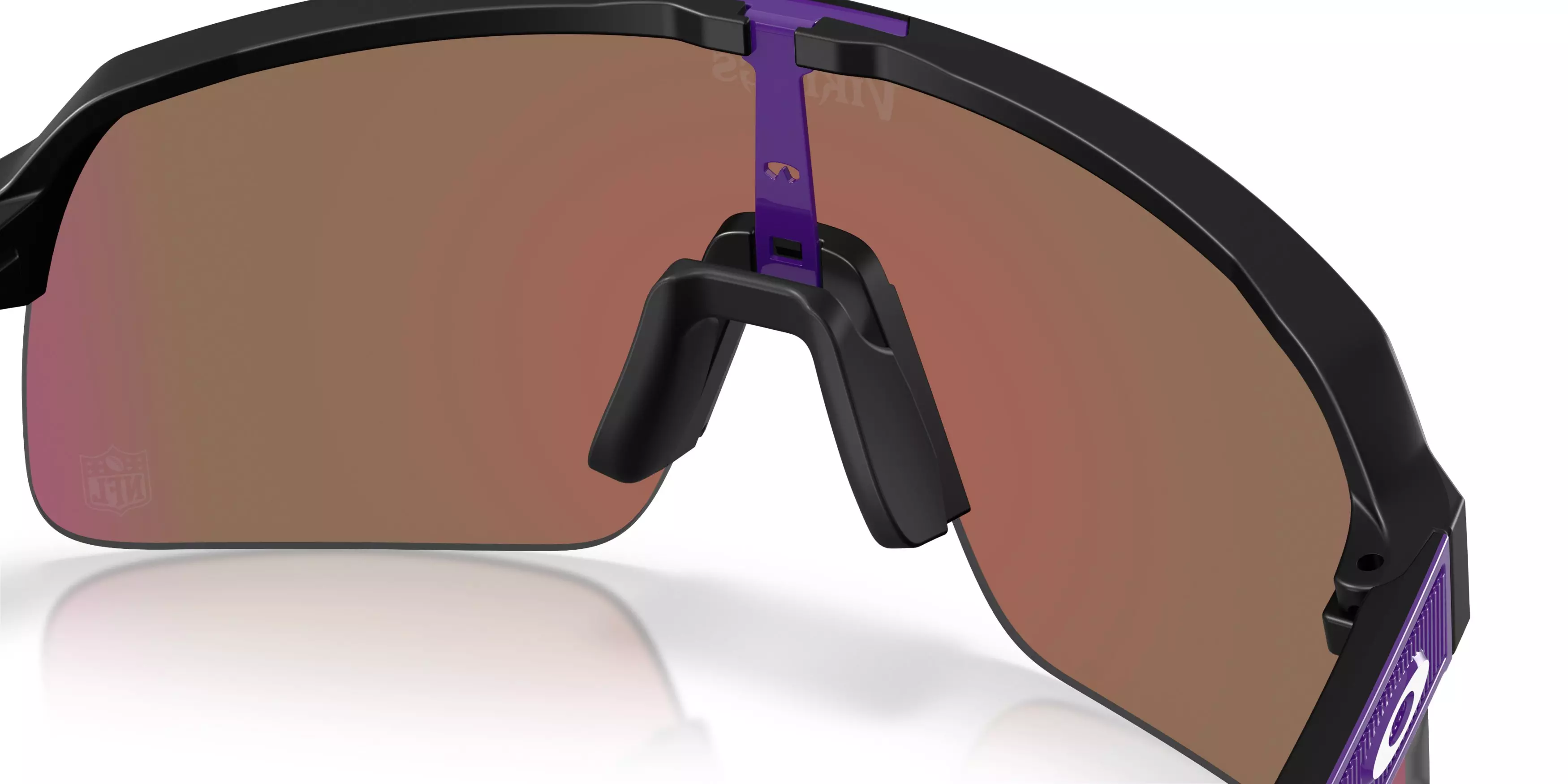 Oakley Minnesota Vikings 2025 Sutro Lite Prizm Violet Sunglasses – Matte Black - BLACK/PURPLE