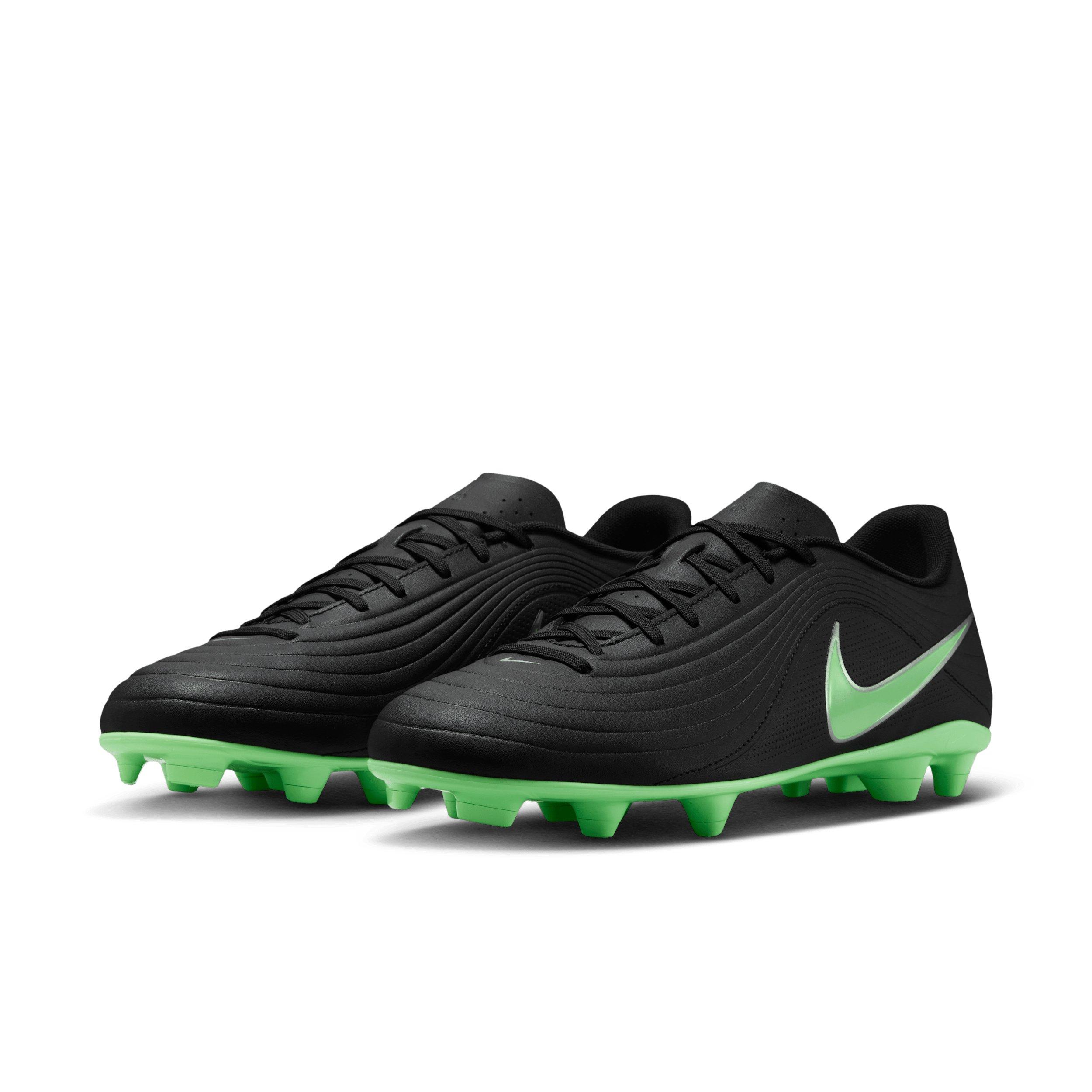 Nike Tiempo Maestro Club MG "Black/Black/Illusion Green" Men's Soccer Cleat - BLACK/BLACK/GREEN Thumbnail View 3