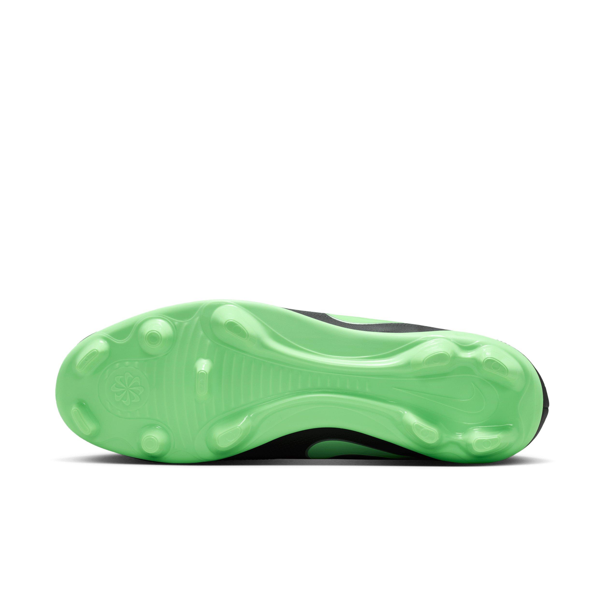 Nike Tiempo Maestro Club MG "Black/Black/Illusion Green" Men's Soccer Cleat - BLACK/BLACK/GREEN Thumbnail View 6