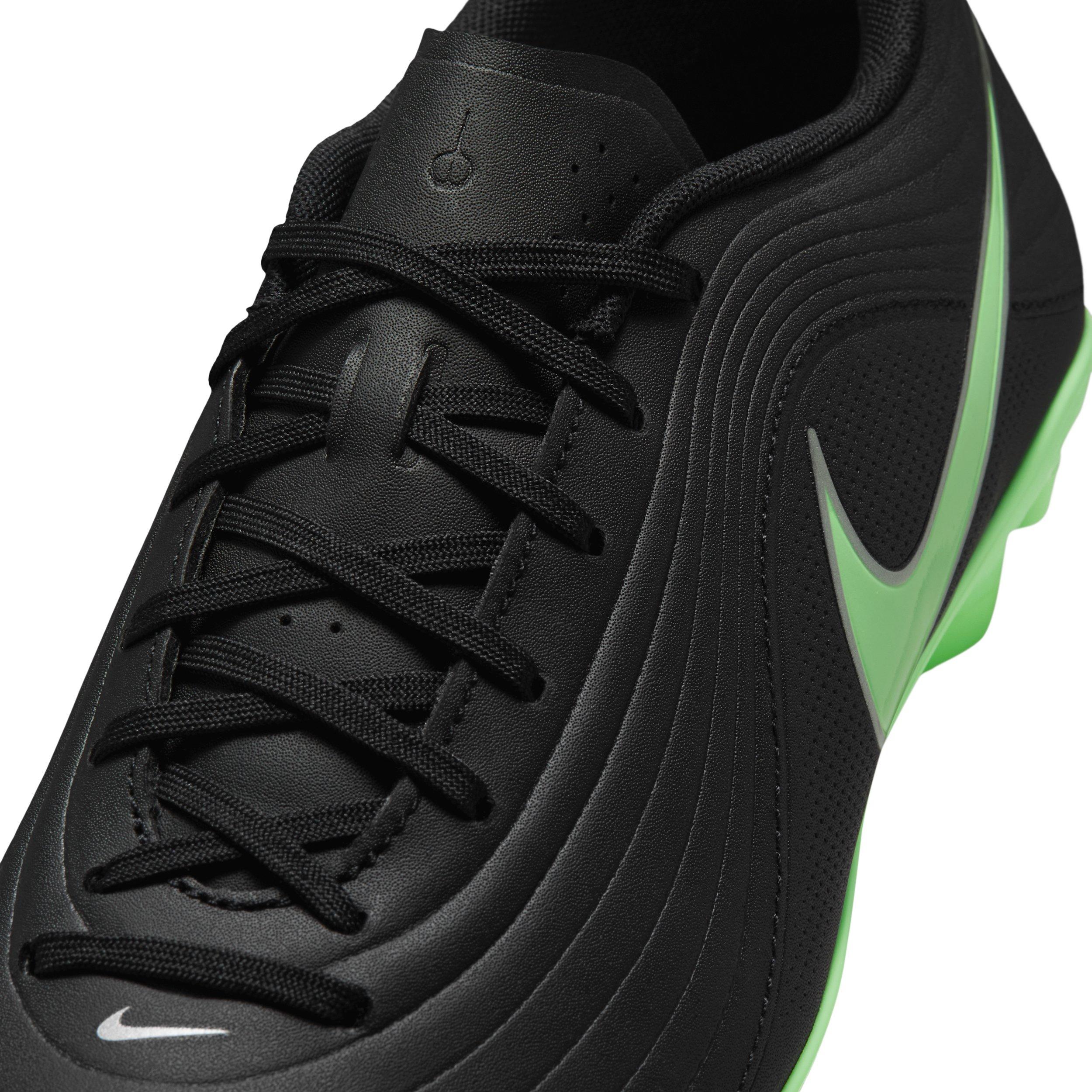 Nike Tiempo Maestro Club MG "Black/Black/Illusion Green" Men's Soccer Cleat - BLACK/BLACK/GREEN Thumbnail View 8