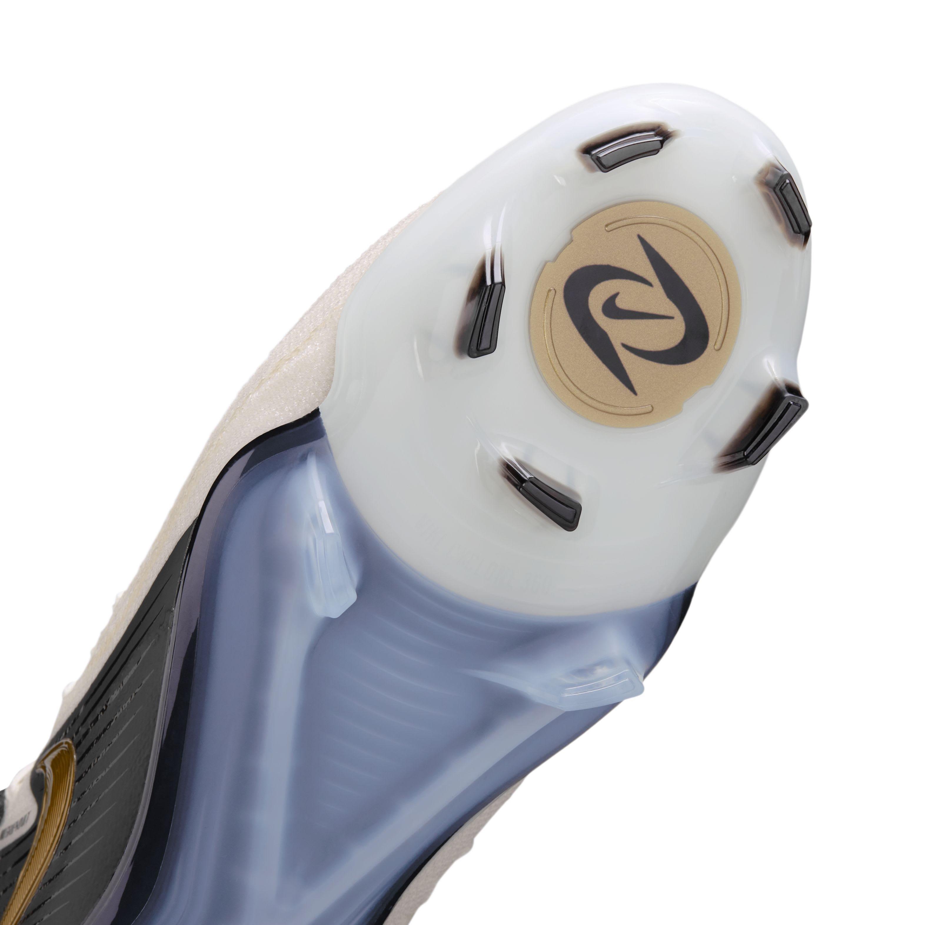 Nike Phantom Luna 2 Elite FG "White/Metallic Gold Coin/Black" Men's Soccer Cleat - WHITE/GOLD/BLACK Thumbnail View 7