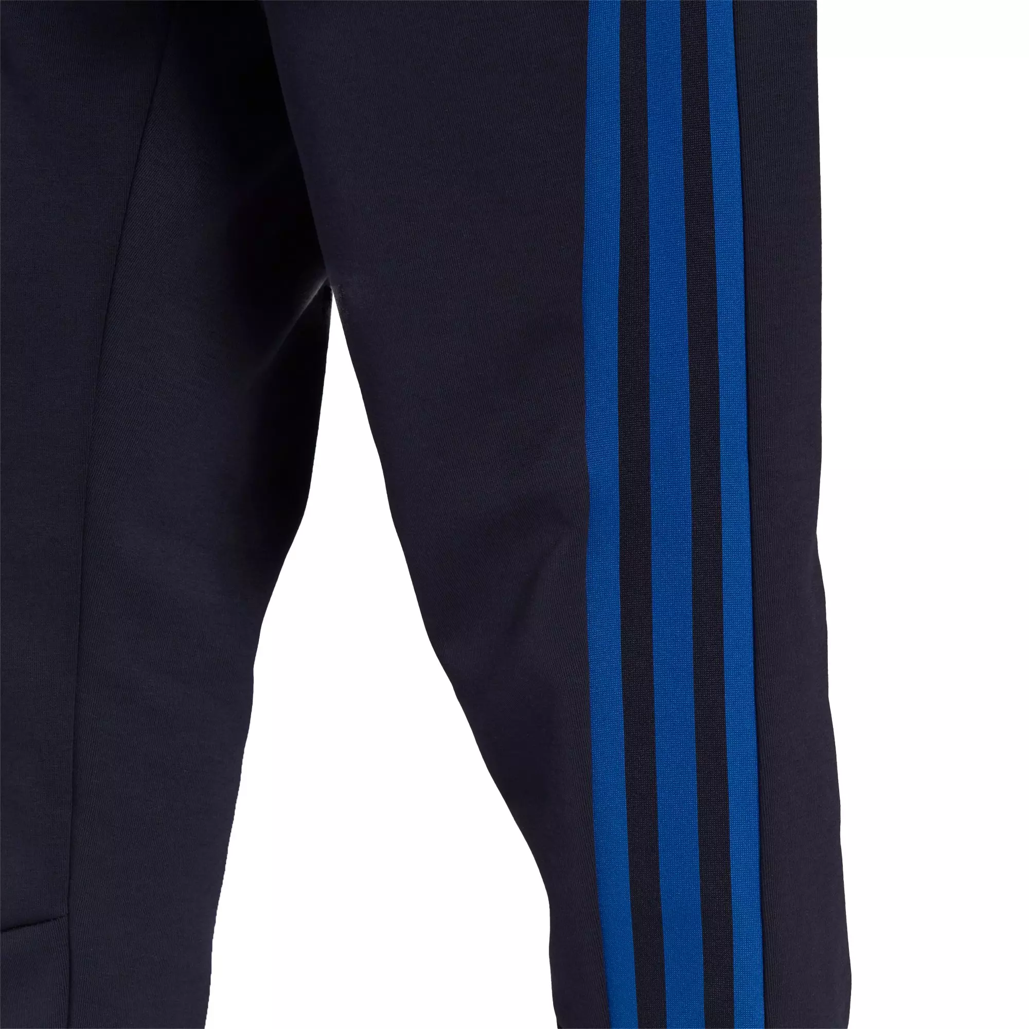 adidas Men's Sportswear Black/Royal Future Icons 3-Stripes Pants - BLACK/ROYAL