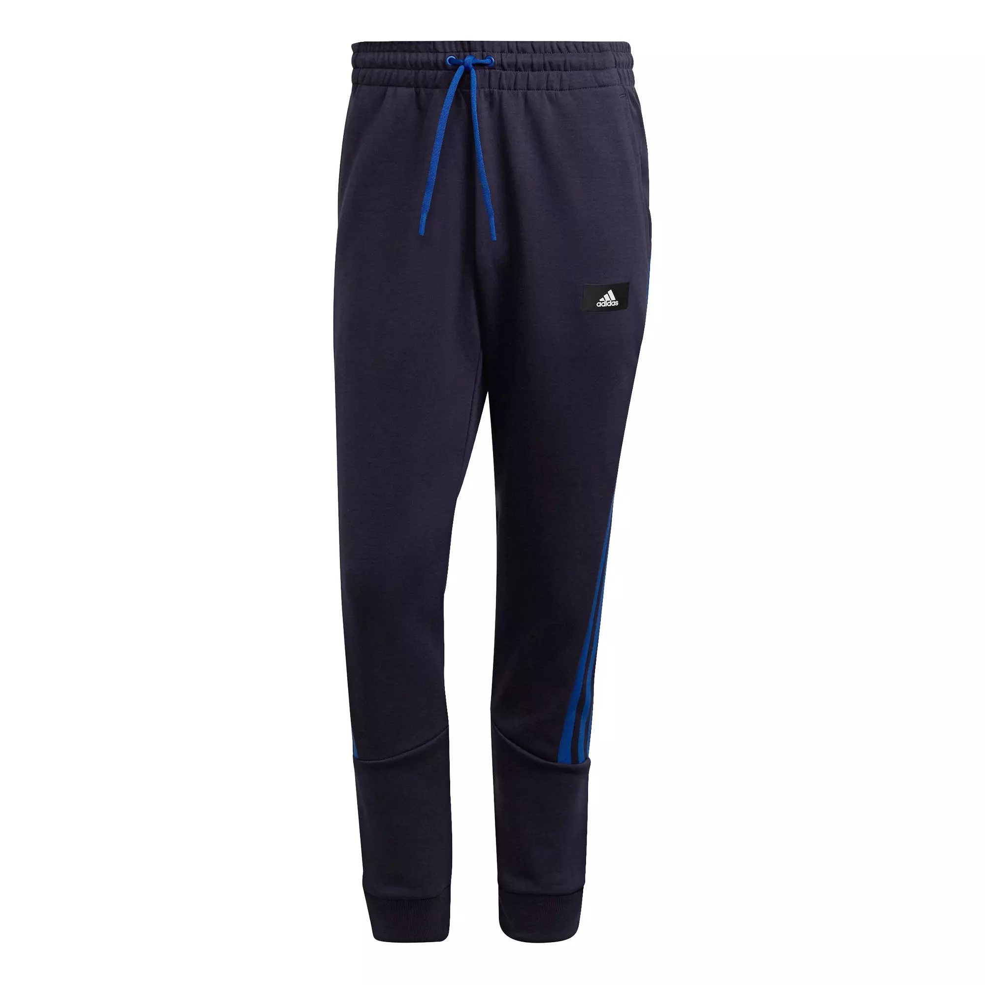 adidas Men's Sportswear Black/Royal Future Icons 3-Stripes Pants - BLACK/ROYAL