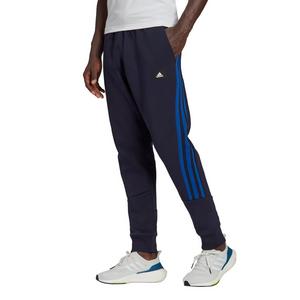 adidas Men's Sportswear Black/Royal Future Icons 3-Stripes Pants