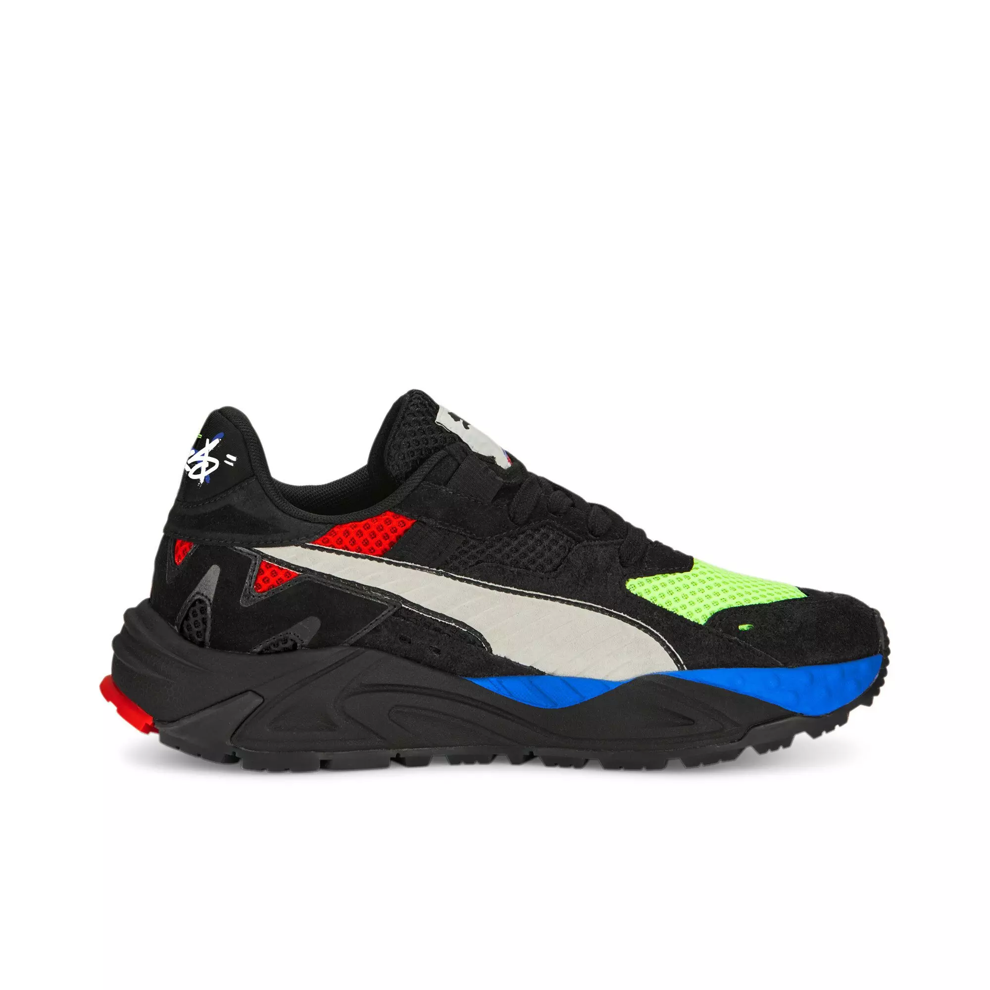 PUMA x NEED FOR SPEED RS-TRCK "PUMA Black/PUMA White/Fizzy Apple" Men's Shoe - BLACK/WHITE/APPLE
