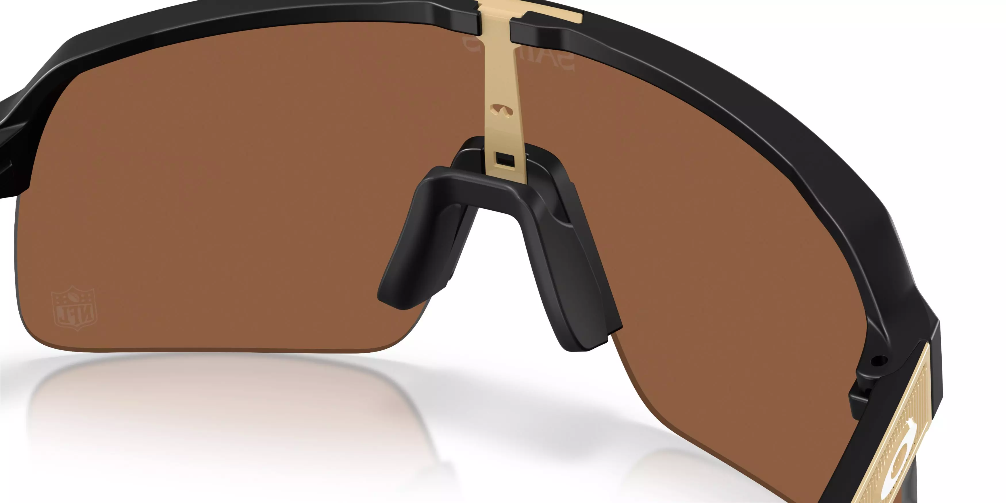 Oakley New Orleans Saints Sutro Lite Prizm Tungsten Sunglasses – Matte Black - BLACK/BROWN