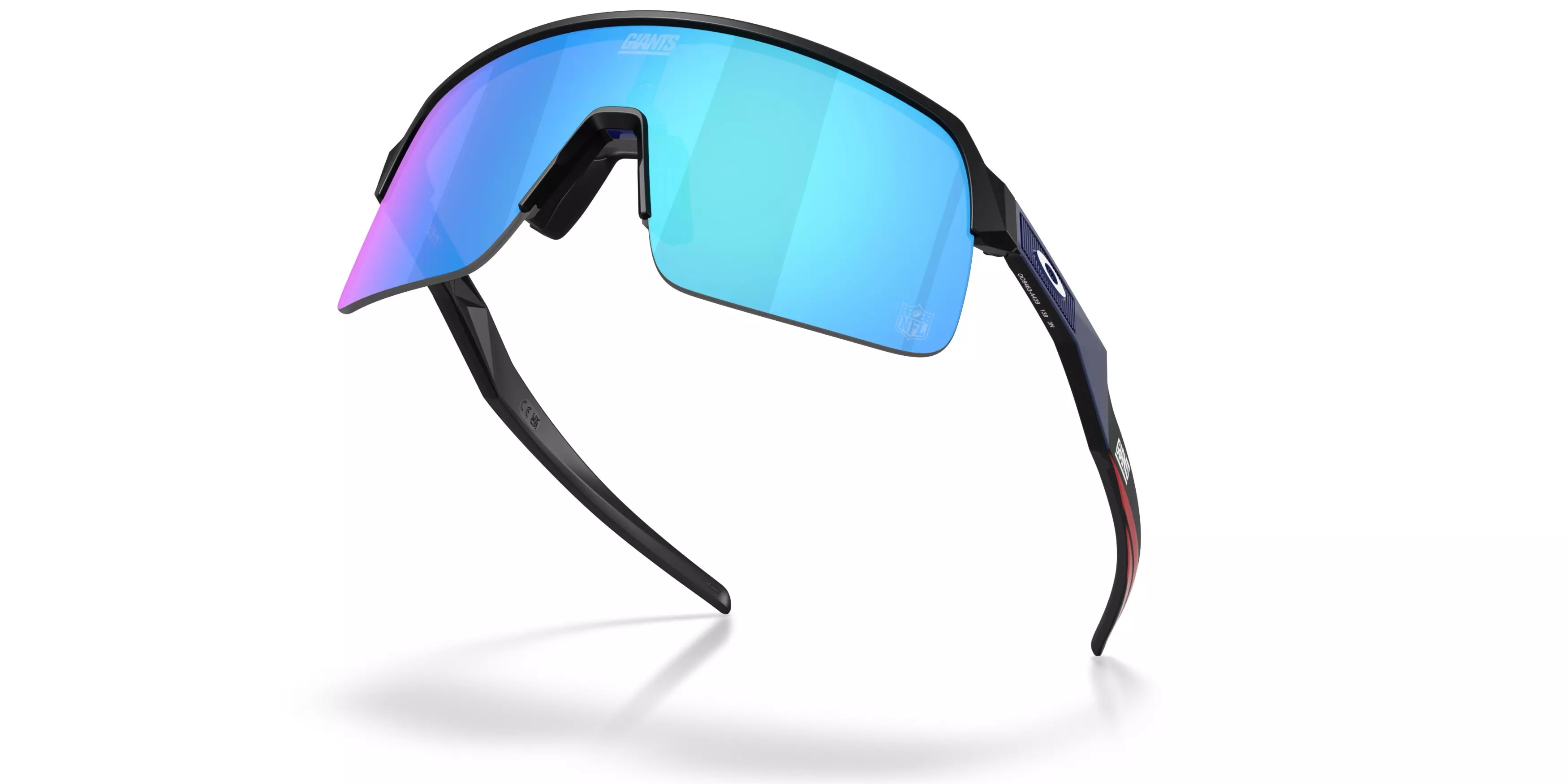 Oakley New York Giants 2025 Sutro Lite Prizm Sapphire Sunglasses – Matte Black - BLACK/BLUE