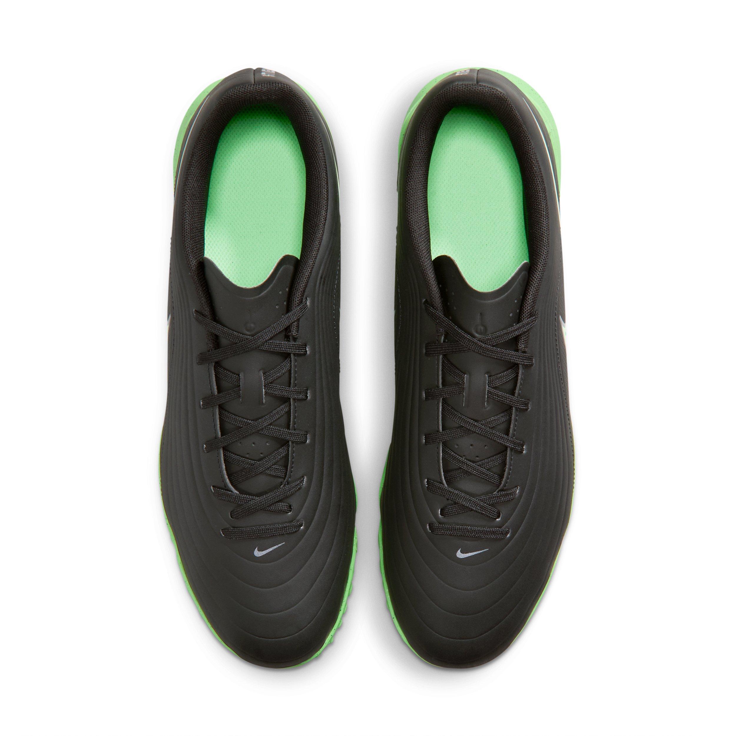 Nike Tiempo Maestro Club Turf "Black/Black/Illusion Green" Men's Soccer Shoe - BLACK/BLACK/GREEN Thumbnail View 4