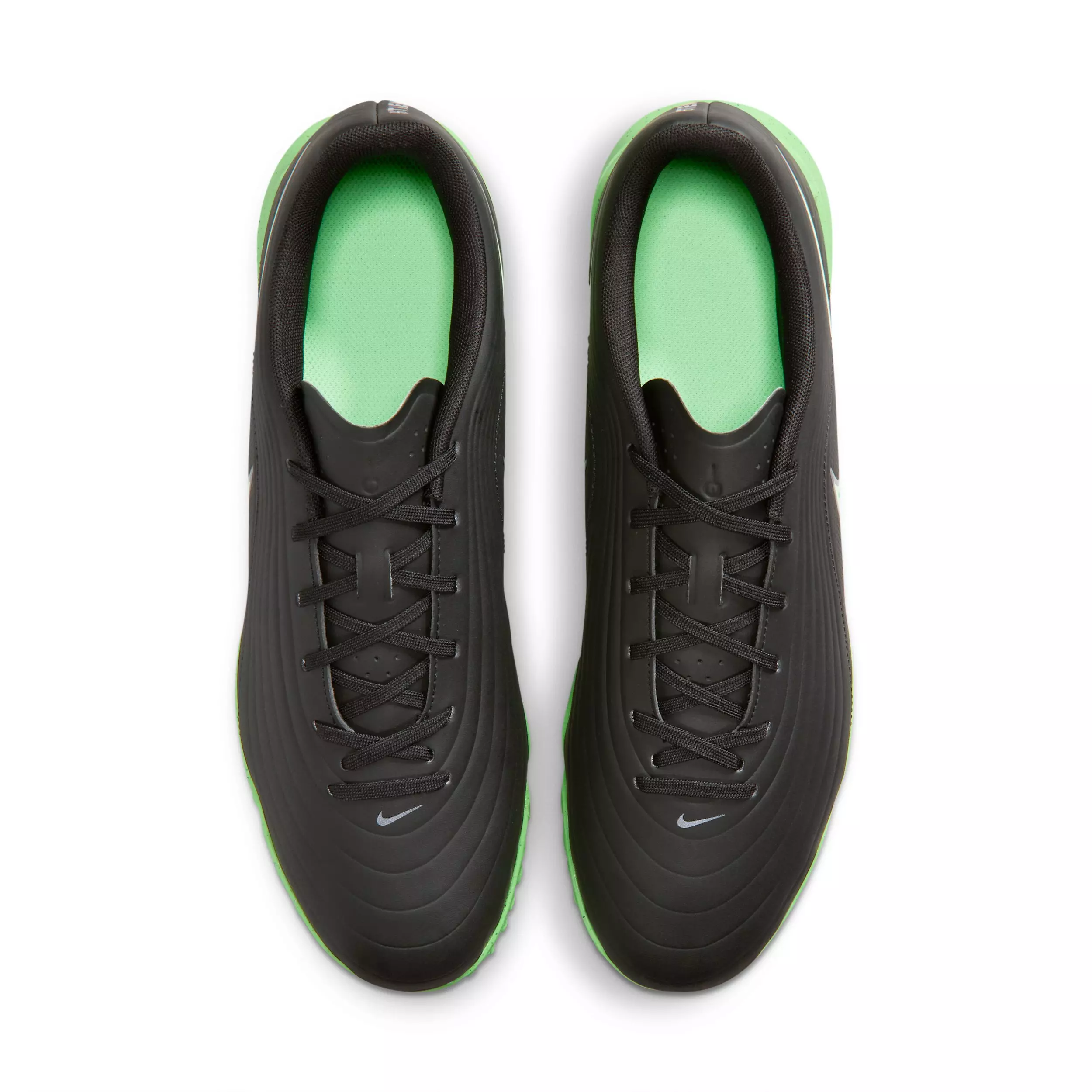 Nike Tiempo Maestro Club Turf "Black/Black/Illusion Green" Men's Soccer Shoe - BLACK/BLACK/GREEN