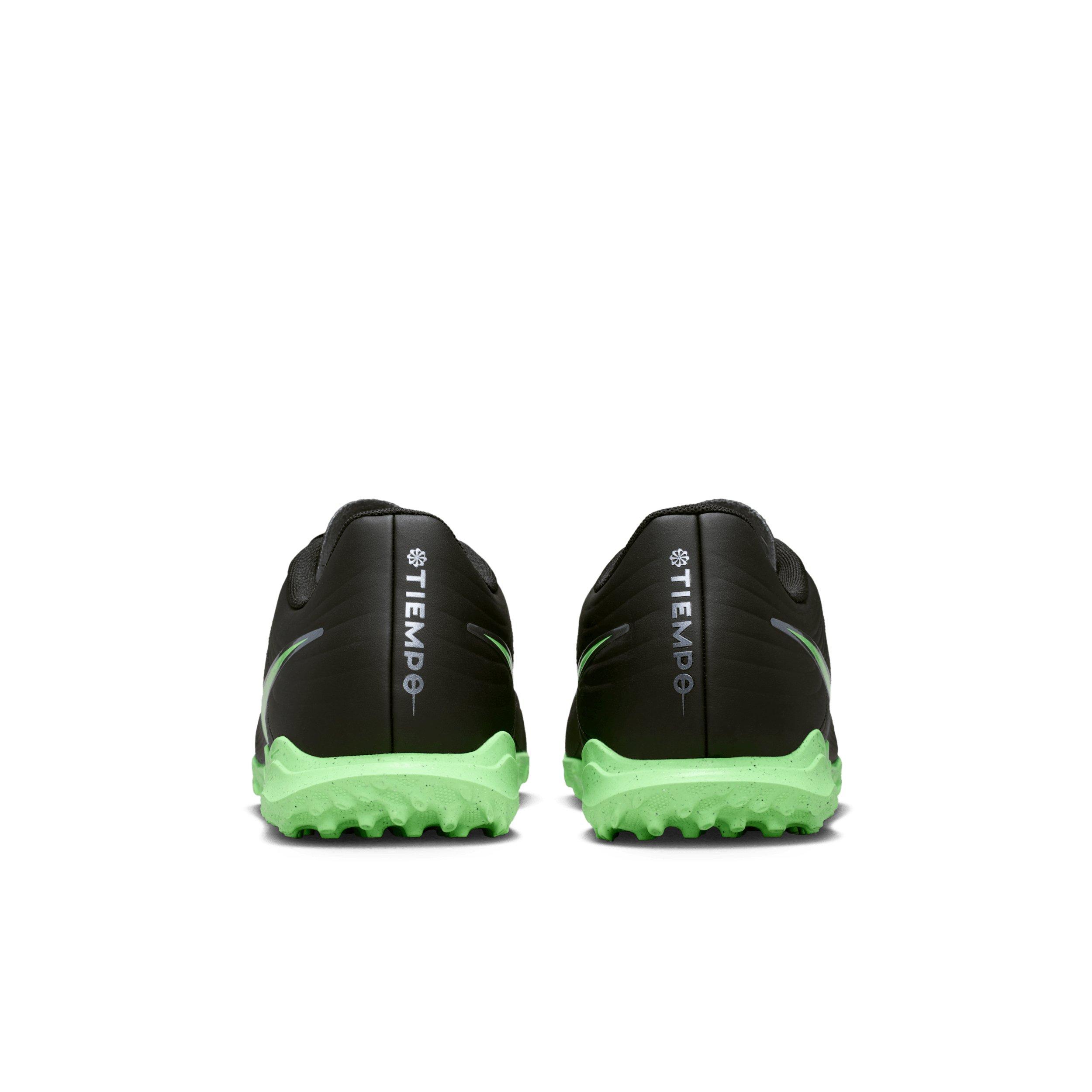 Nike Tiempo Maestro Club Turf "Black/Black/Illusion Green" Men's Soccer Shoe - BLACK/BLACK/GREEN Thumbnail View 5
