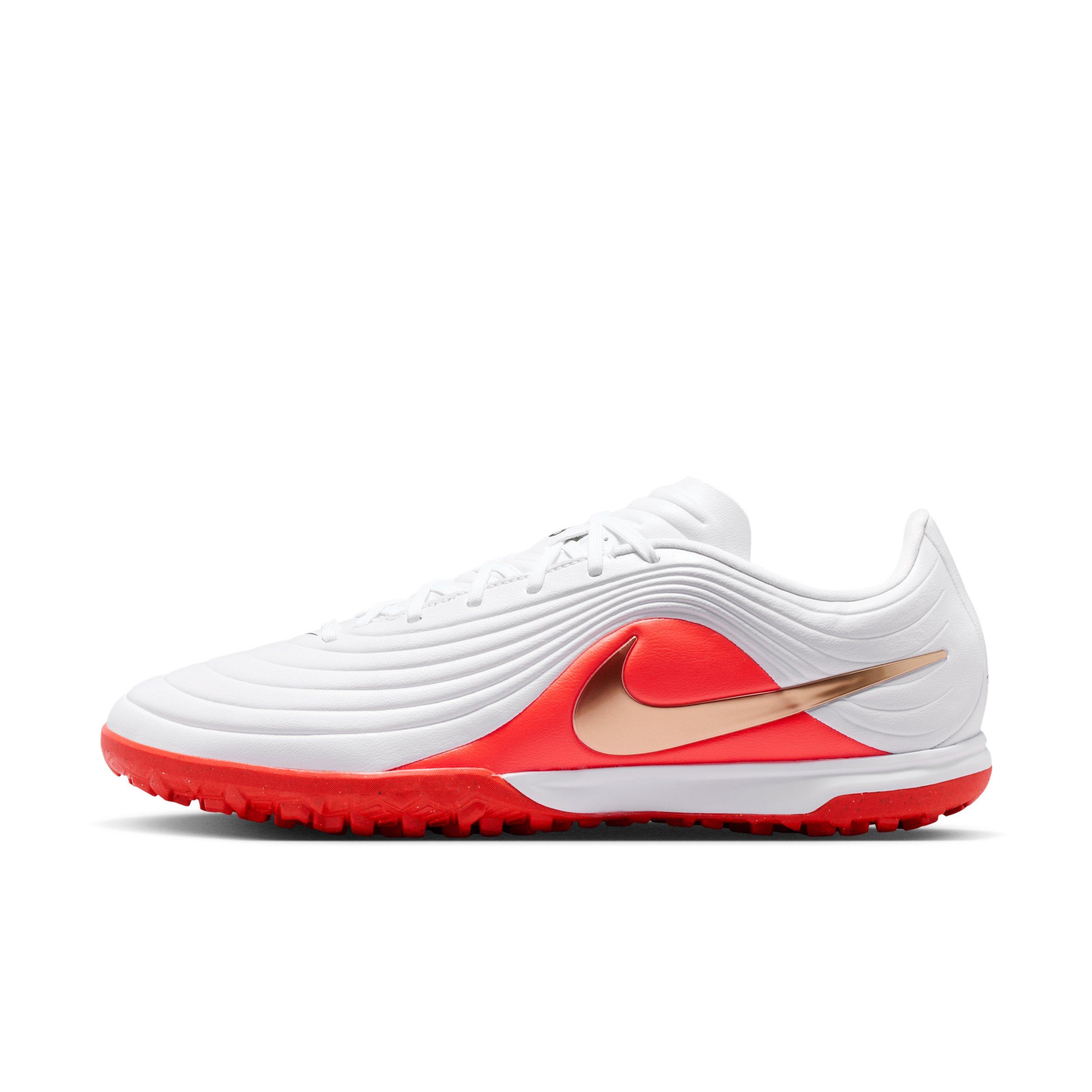 Nike Tiempo Maestro Academy Turf "White/Bright Crimson/Blur" Men's Soccer Shoe - WHITE/CRIMSON/BLUR