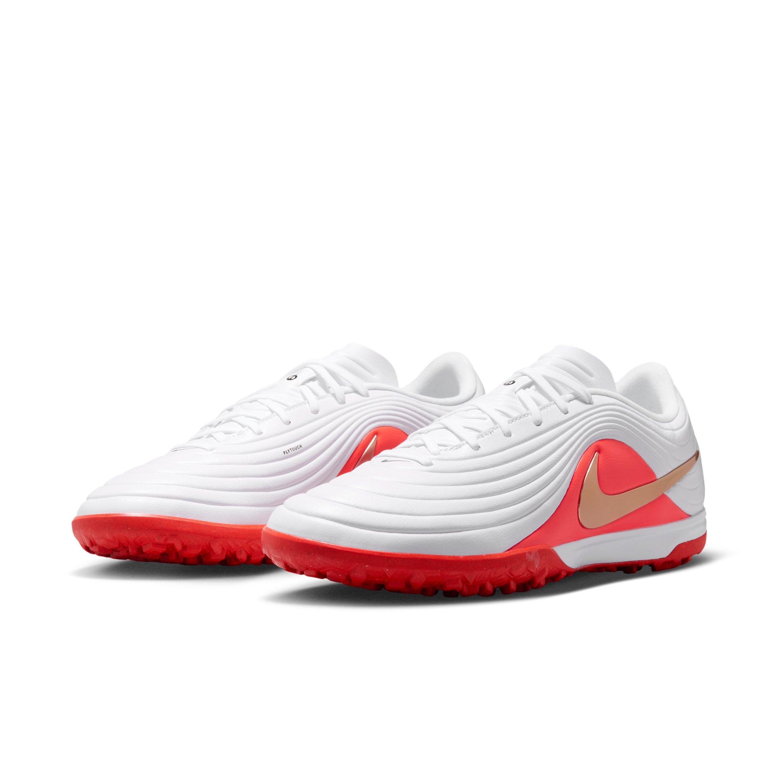 Nike Tiempo Maestro Academy Turf "White/Bright Crimson/Blur" Men's Soccer Shoe - WHITE/CRIMSON/BLUR