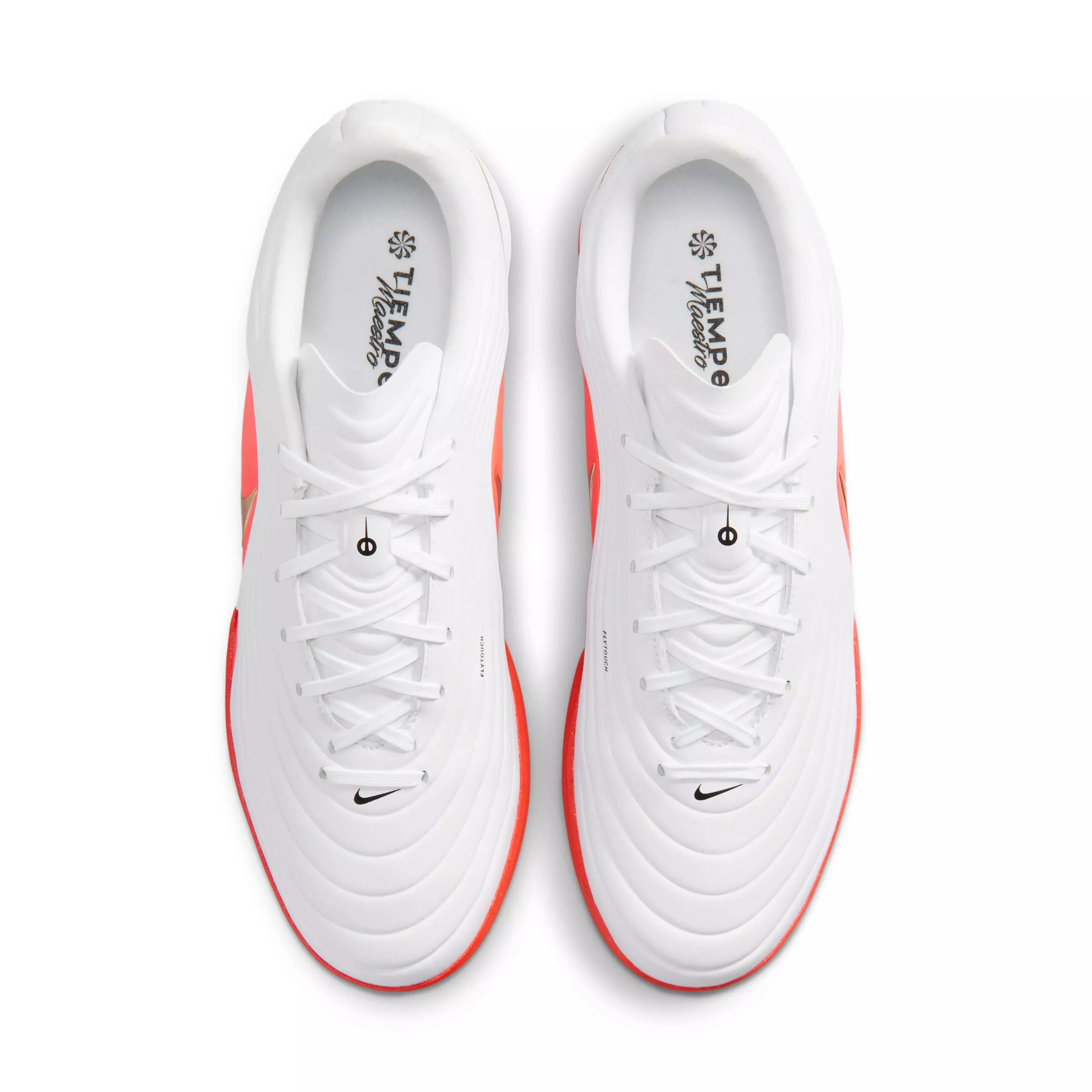 Nike Tiempo Maestro Academy Turf "White/Bright Crimson/Blur" Men's Soccer Shoe - WHITE/CRIMSON/BLUR
