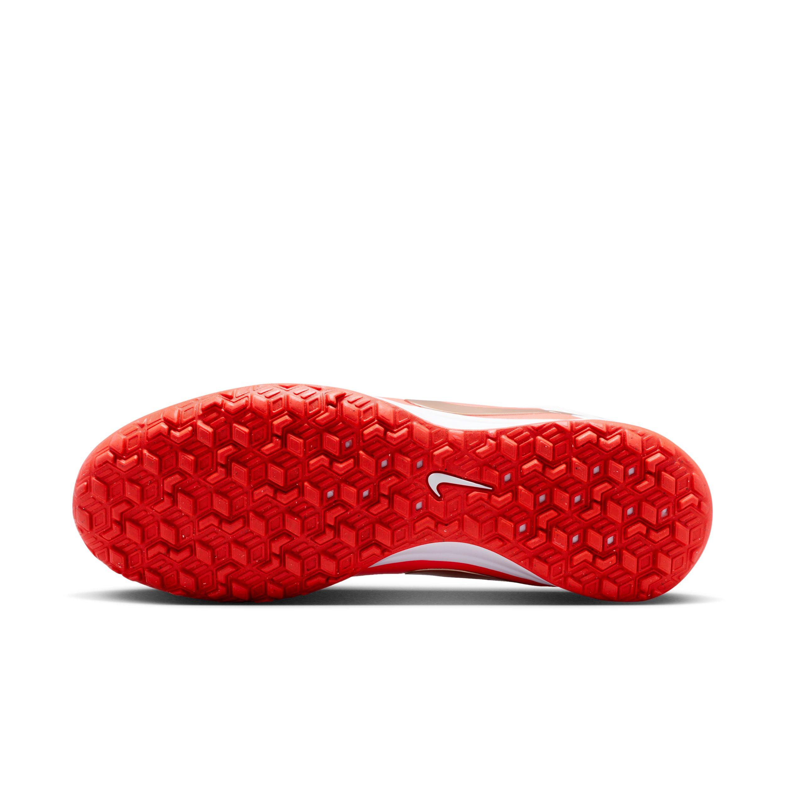 Nike Tiempo Maestro Academy Turf "White/Bright Crimson/Blur" Men's Soccer Shoe - WHITE/CRIMSON/BLUR